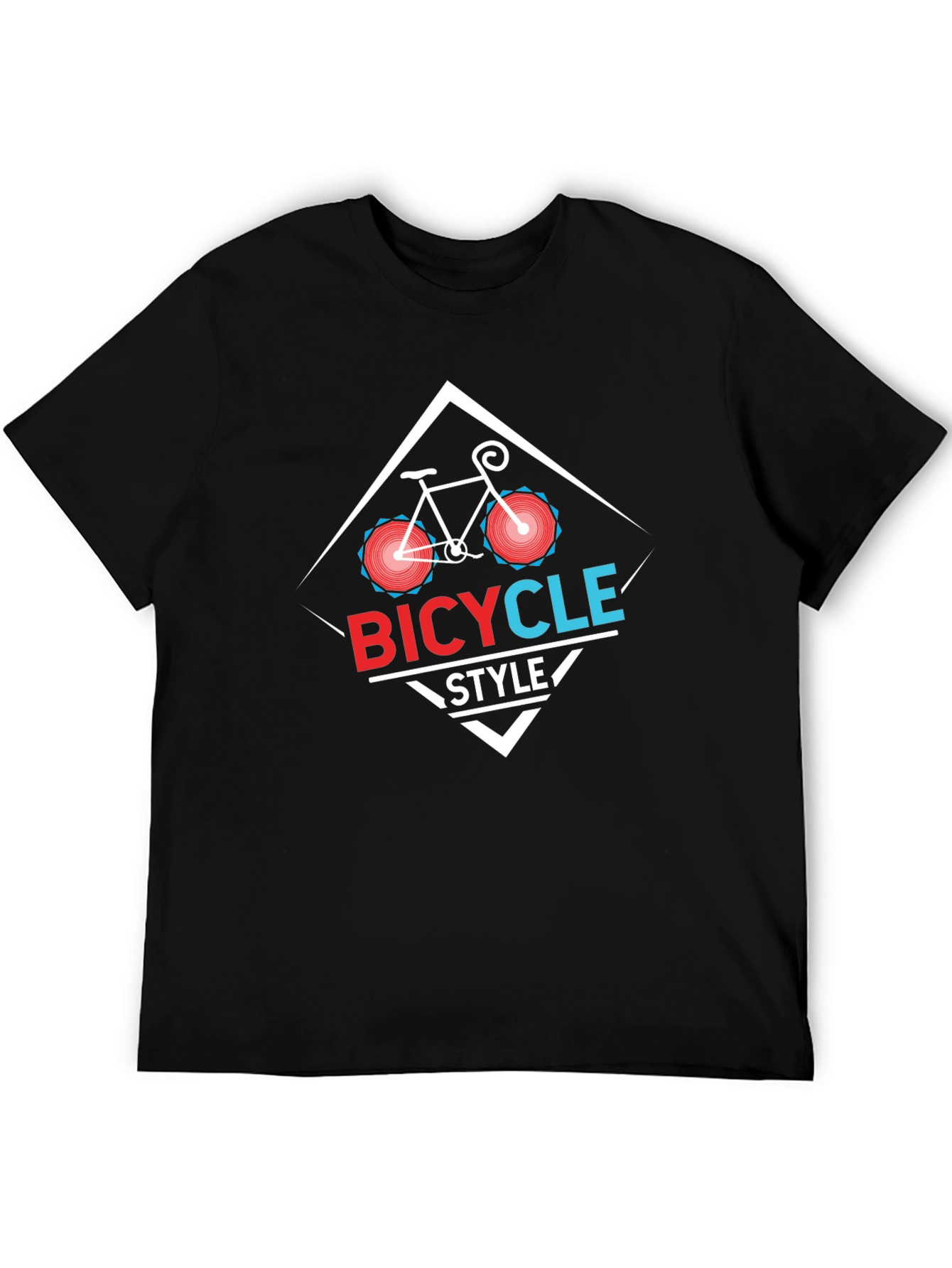 Bicycle Style Black T-Shirt