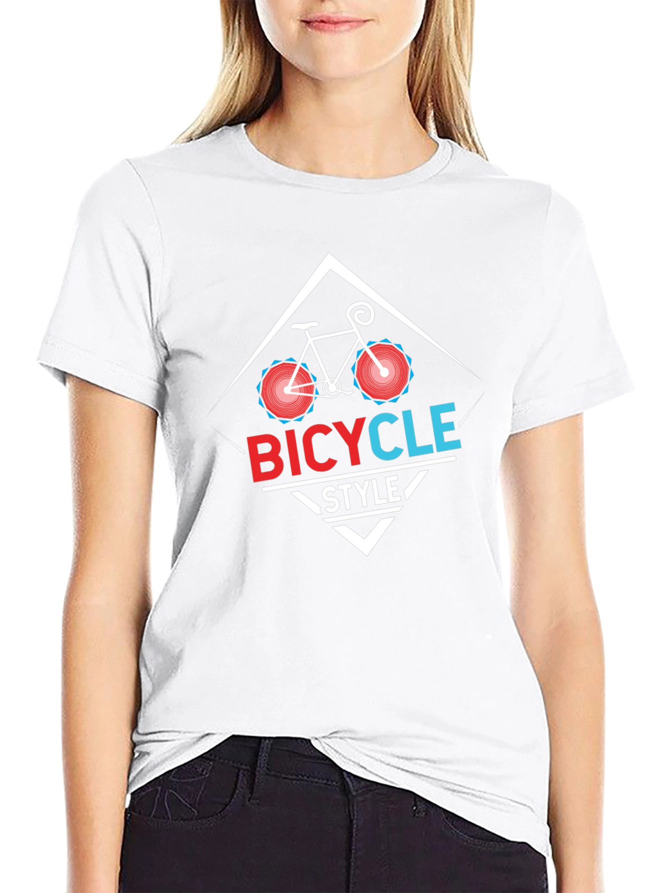 Bicycle Style Black T-Shirt