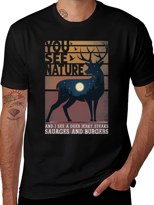 You See Nature Deer Graphic Tee