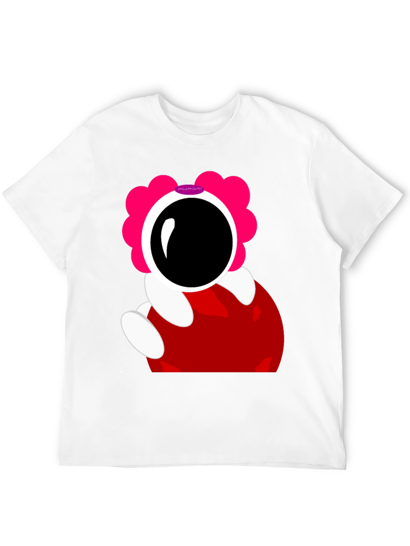 Astronaut Cartoon Graphic T-Shirt - Black Cotton Tee