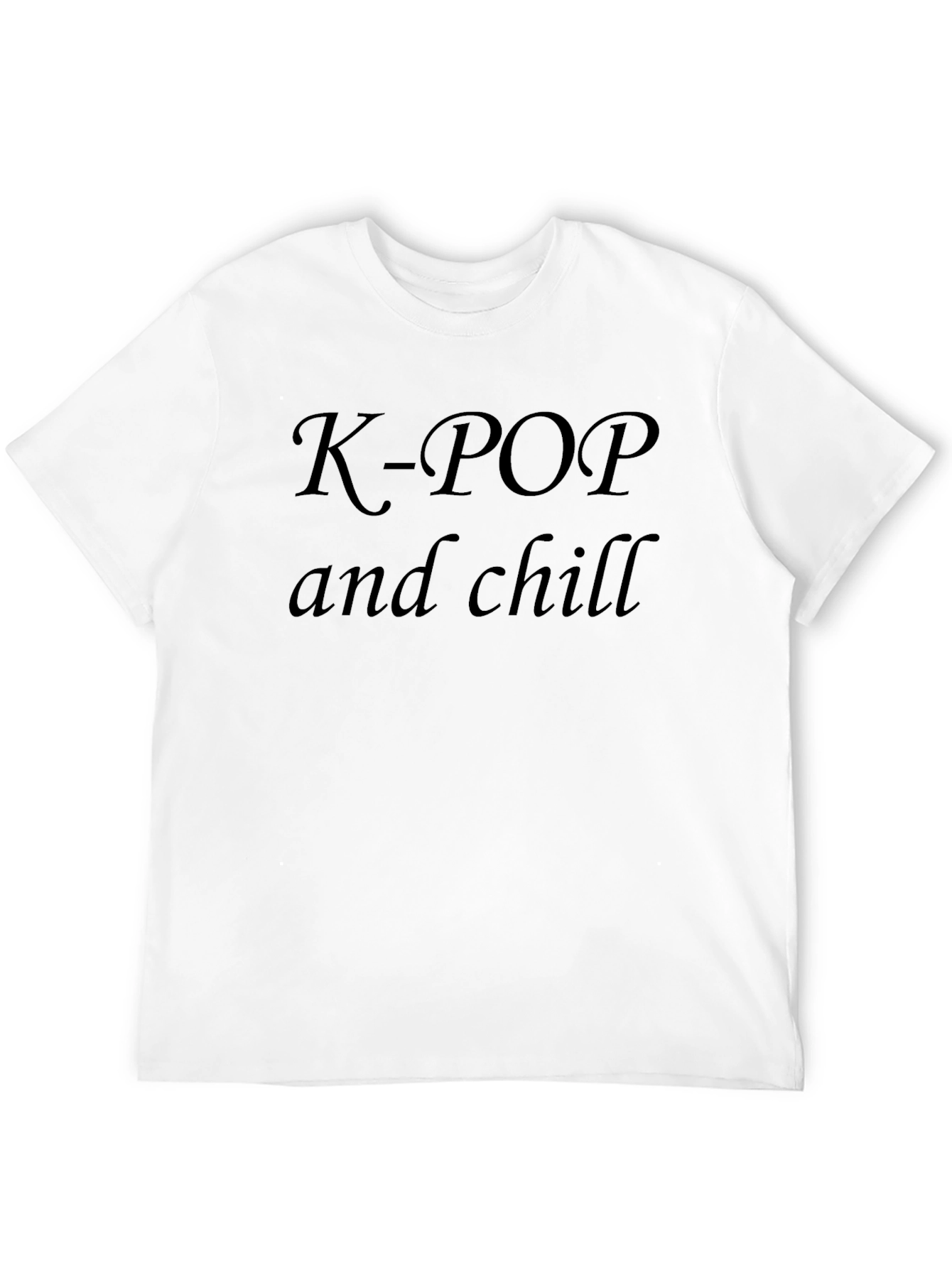 K-Pop & Chill Black T-Shirt