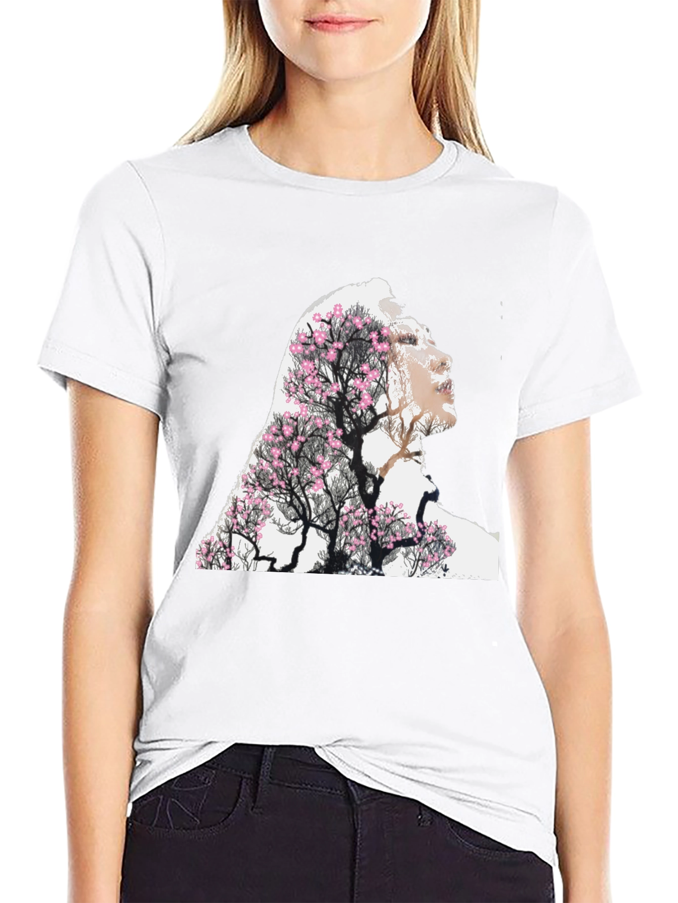 Nature Woman Graphic Tee - Black Unisex T-Shirt