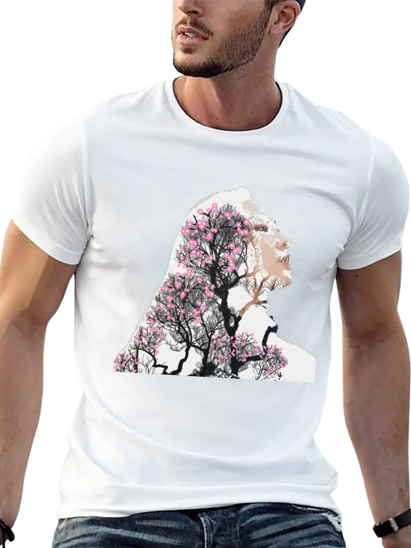 Nature Woman Graphic Tee - Black Unisex T-Shirt