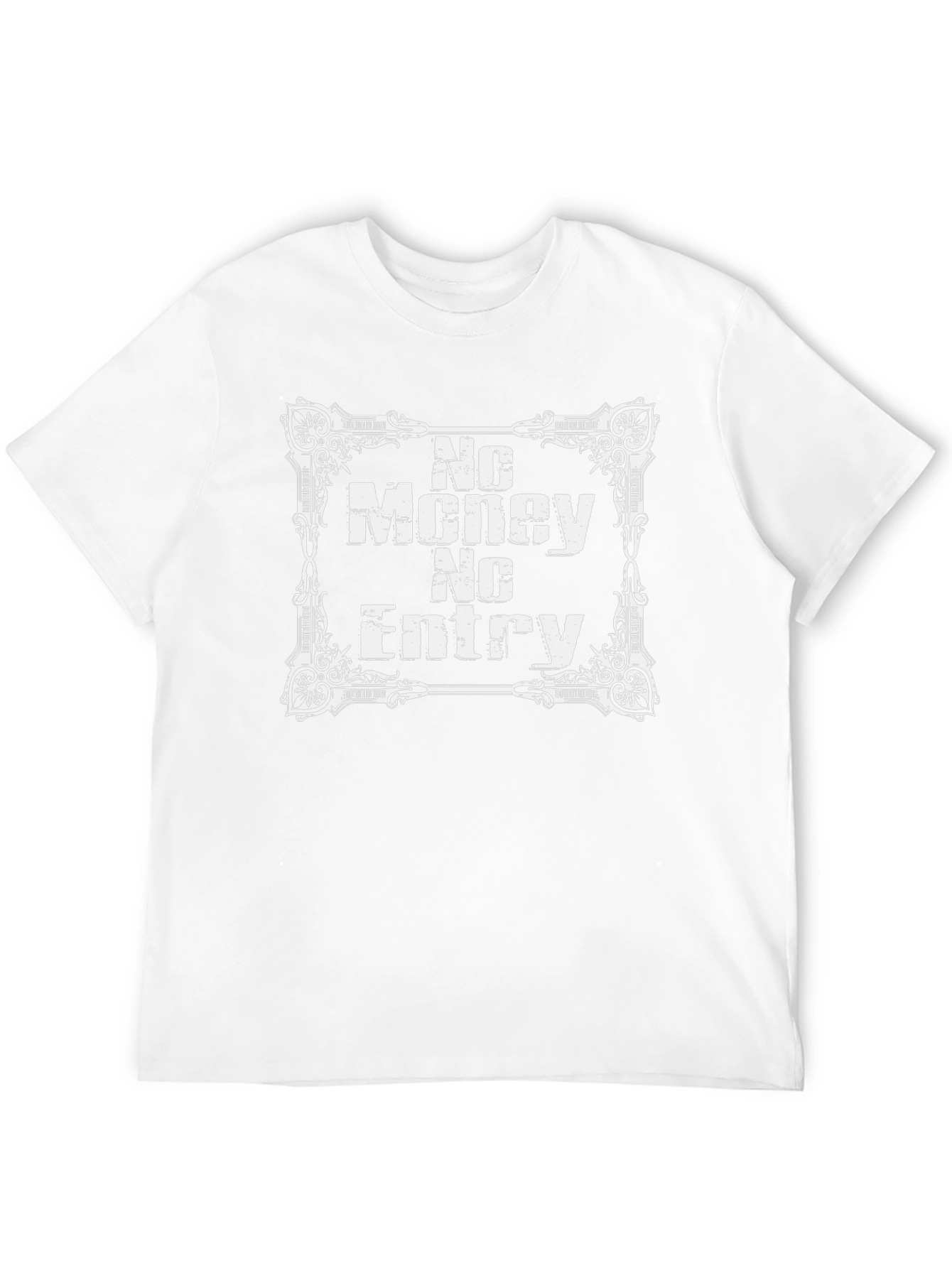 No Money No Entry Graphic Tee - Black