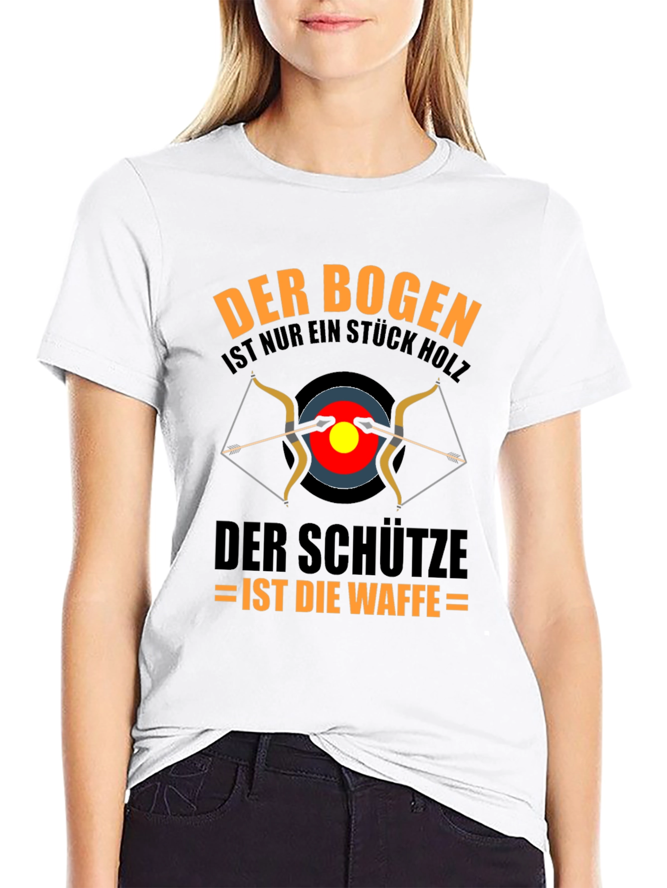 Archery T-Shirt: Bow is Wood Archer is the Weapon