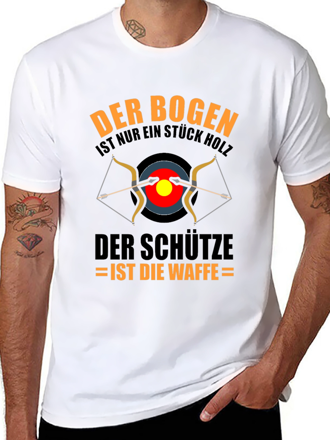 Archery T-Shirt: Bow is Wood Archer is the Weapon