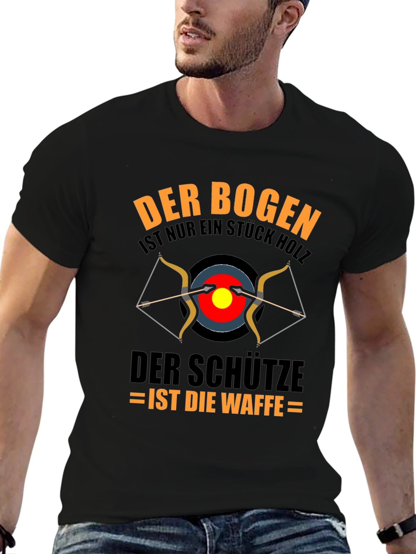 Archery T-Shirt: Bow is Wood Archer is the Weapon