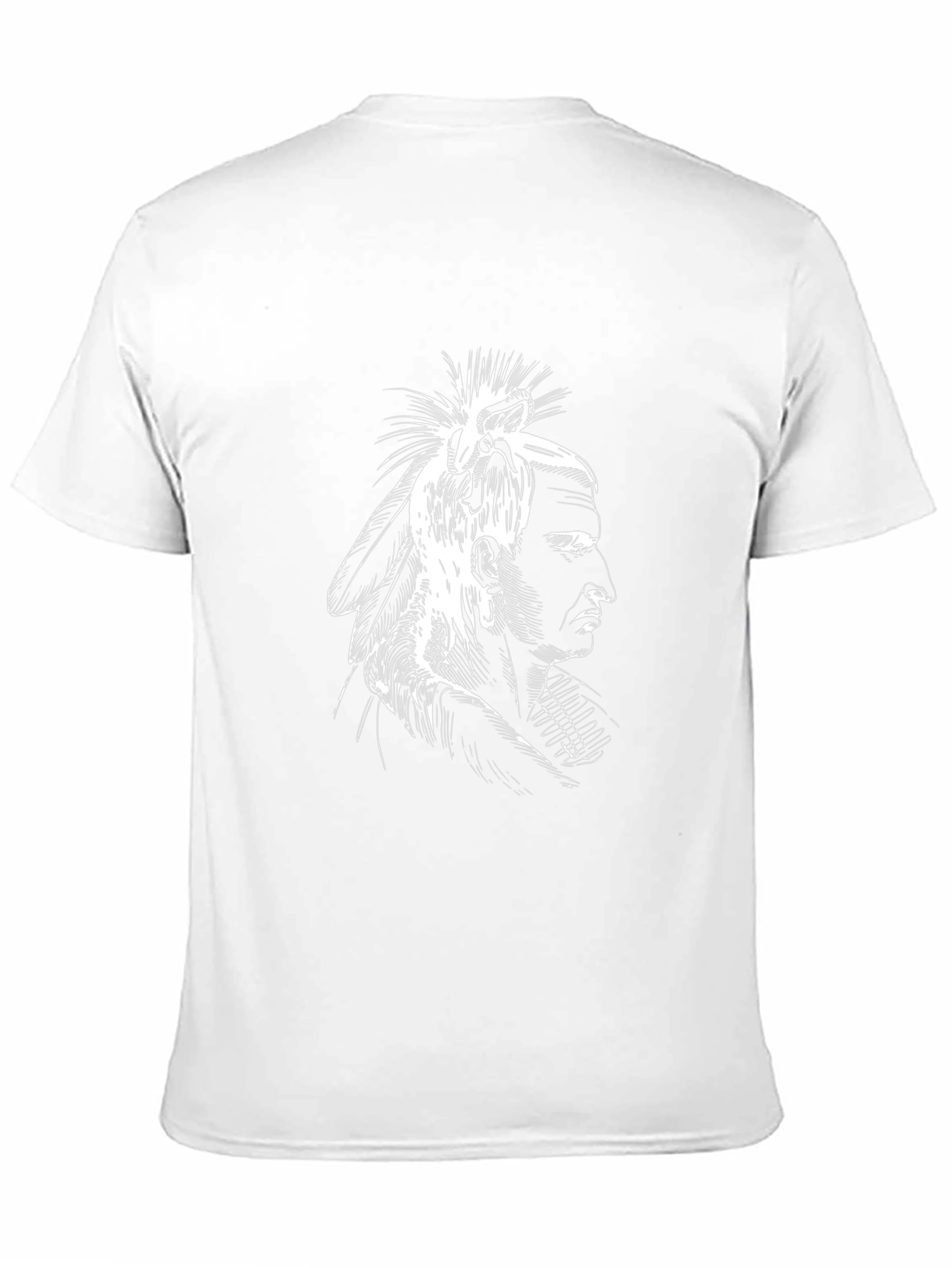 Native American Chief Graphic Tee - Black
