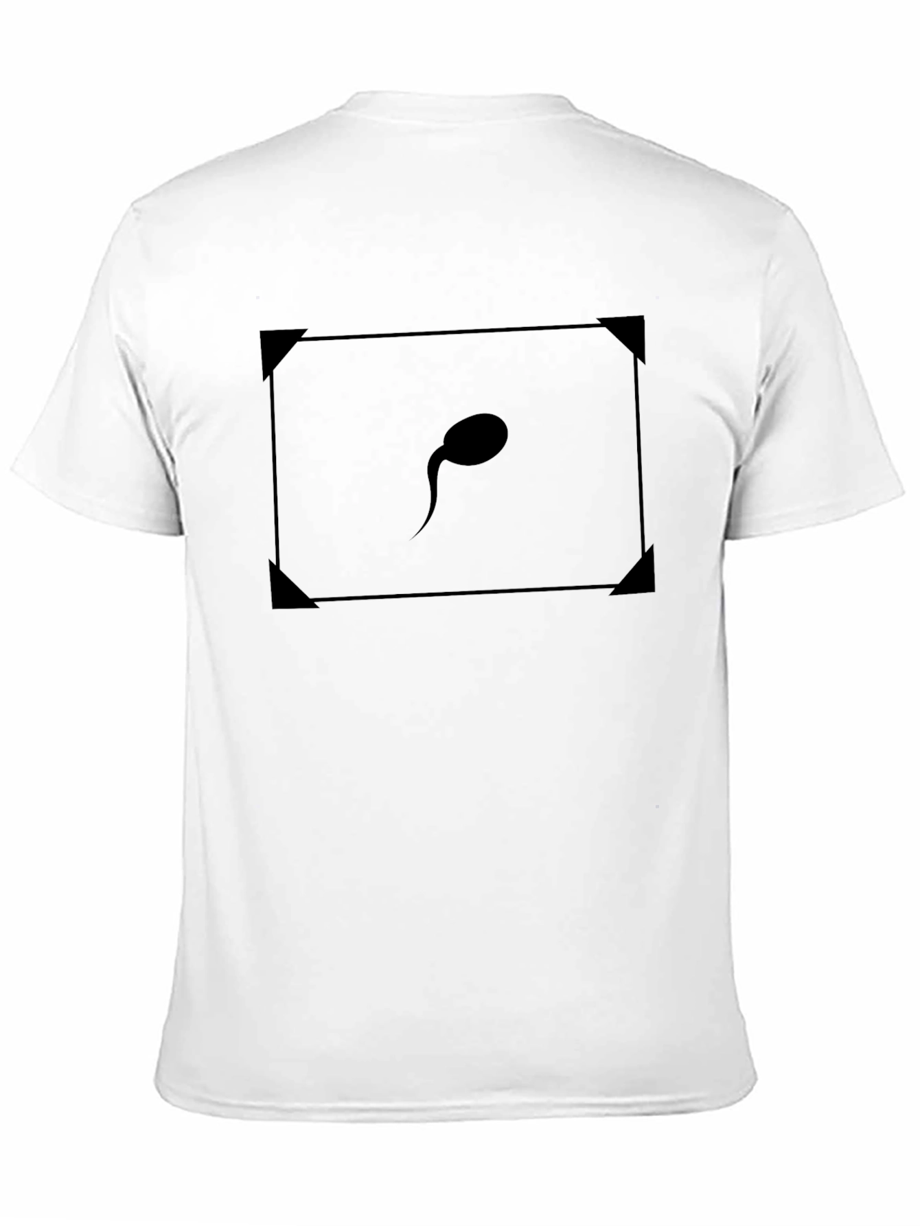 Unique Graphic Tee - Sperm Cell Design Black