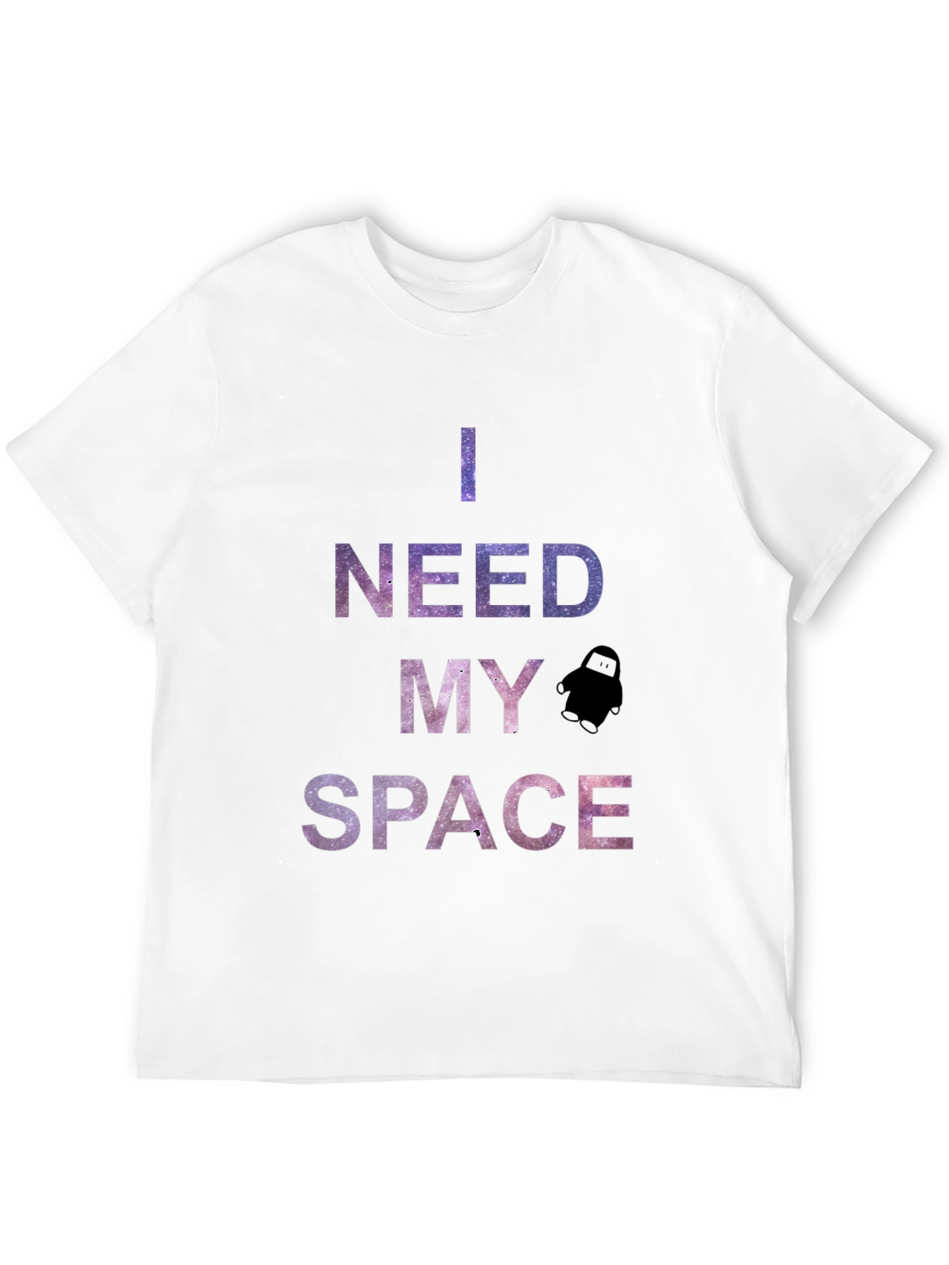 I Need My Space Graphic T-Shirt - Galaxy Design
