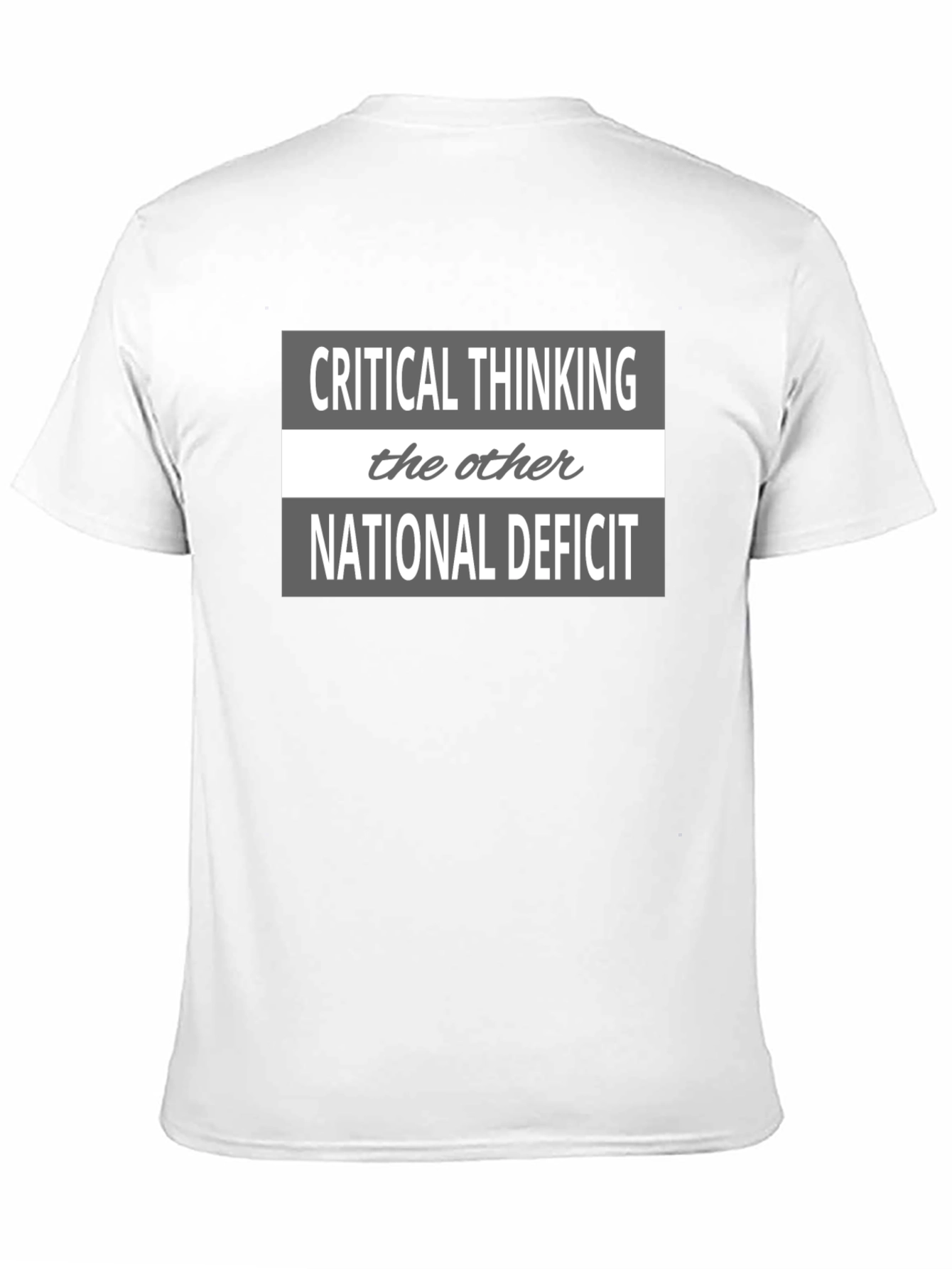 Critical Thinking National Deficit Graphic Tee