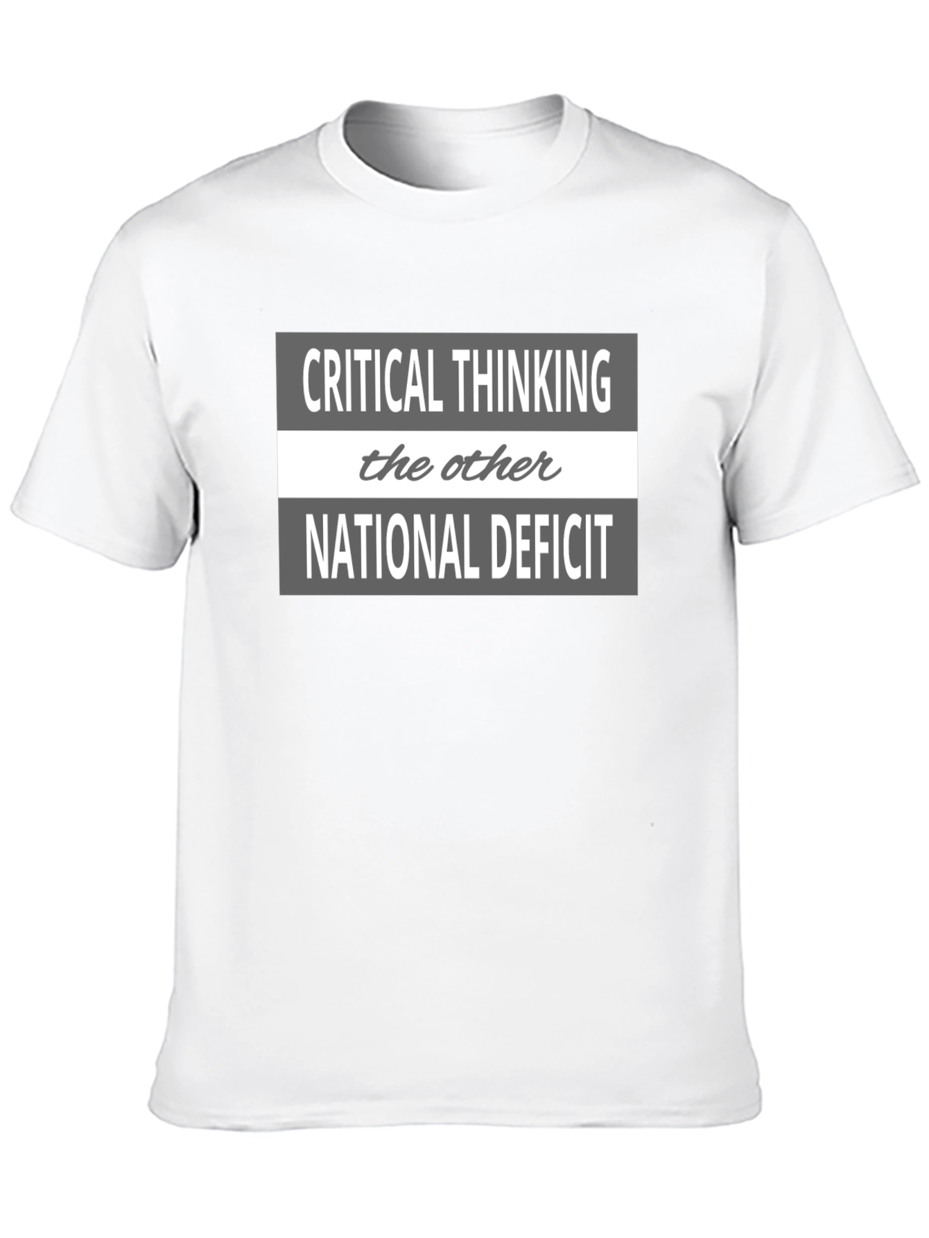 Critical Thinking National Deficit Graphic Tee
