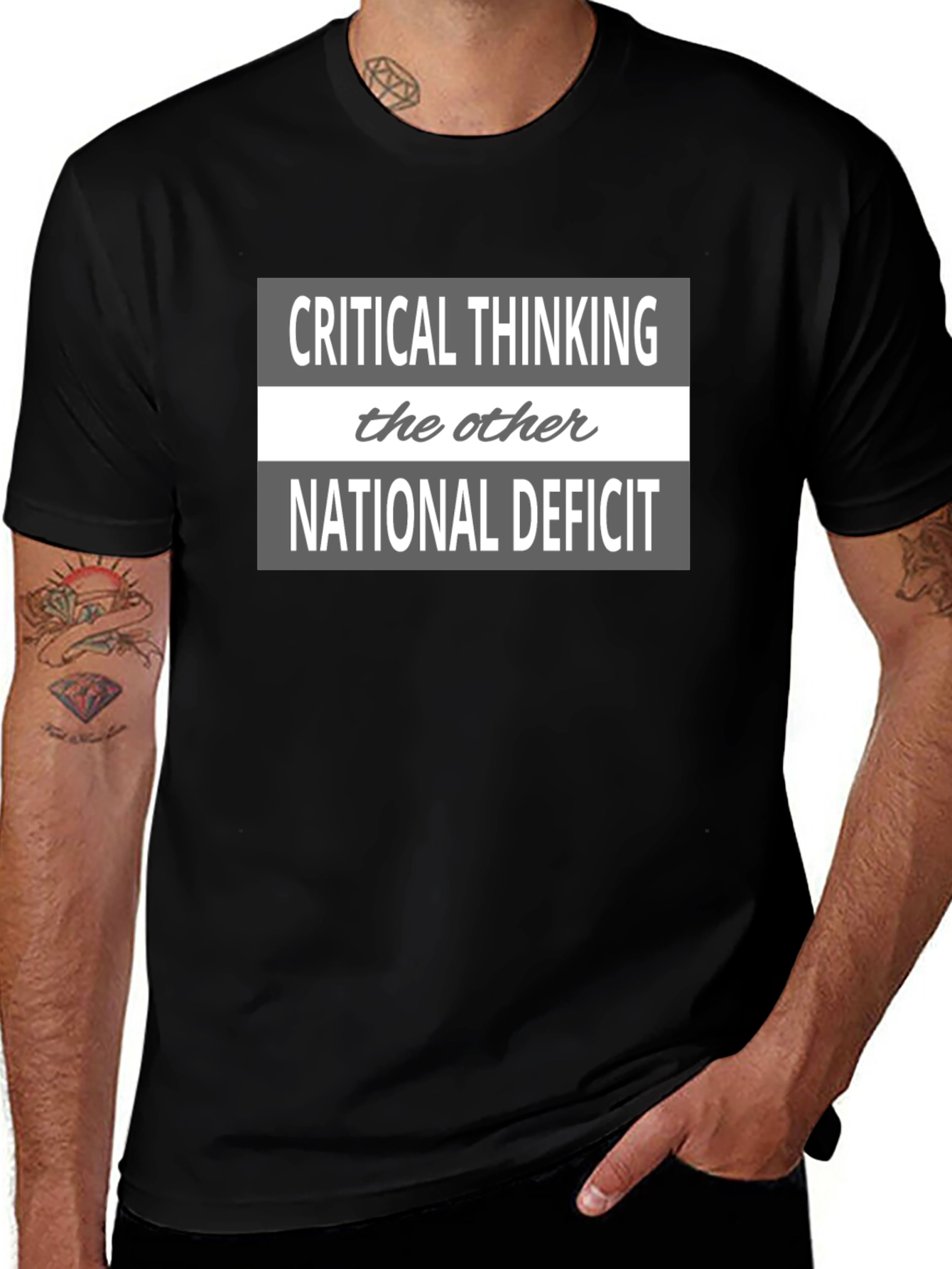 Critical Thinking National Deficit Graphic Tee
