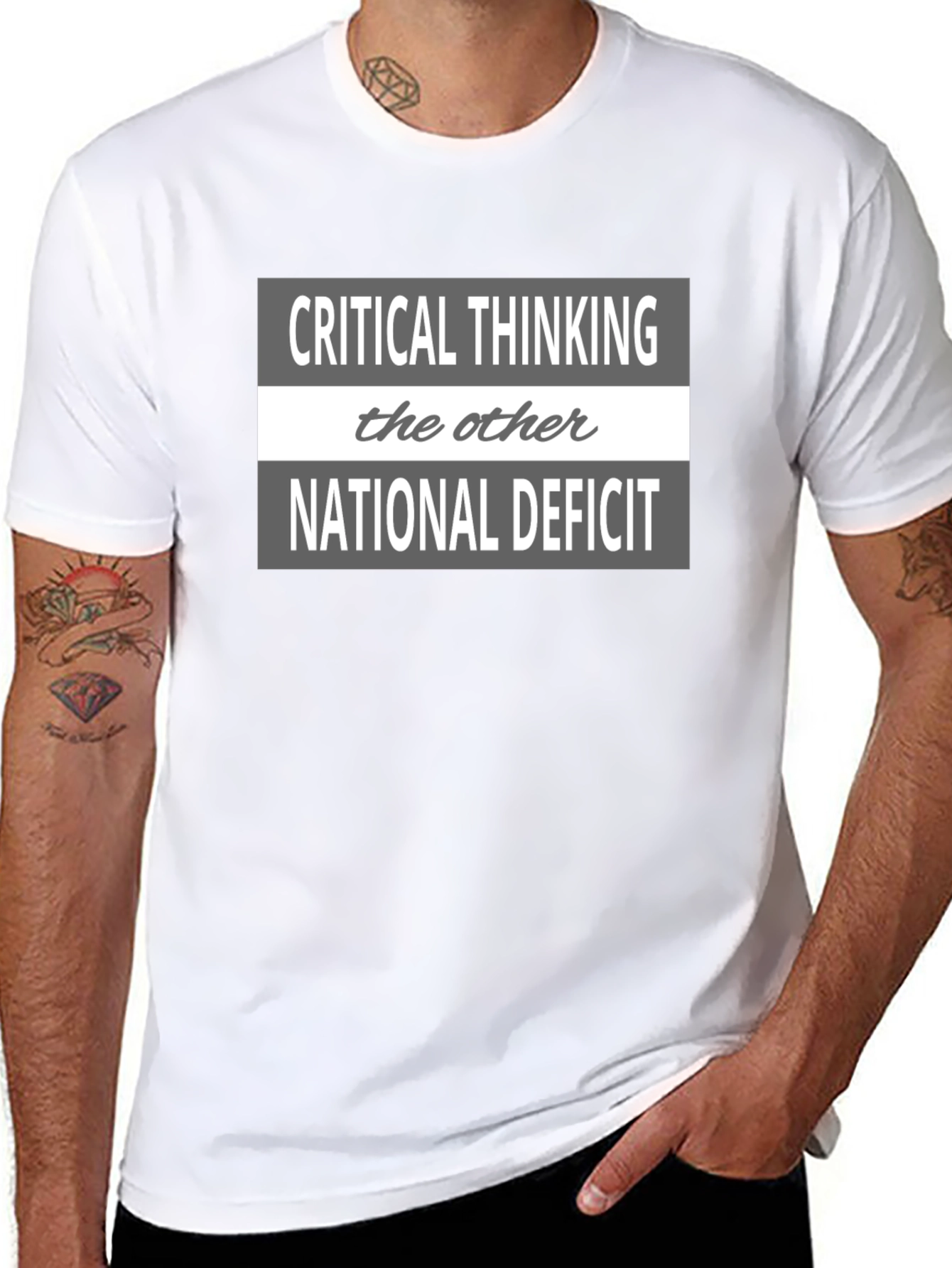 Critical Thinking National Deficit Graphic Tee