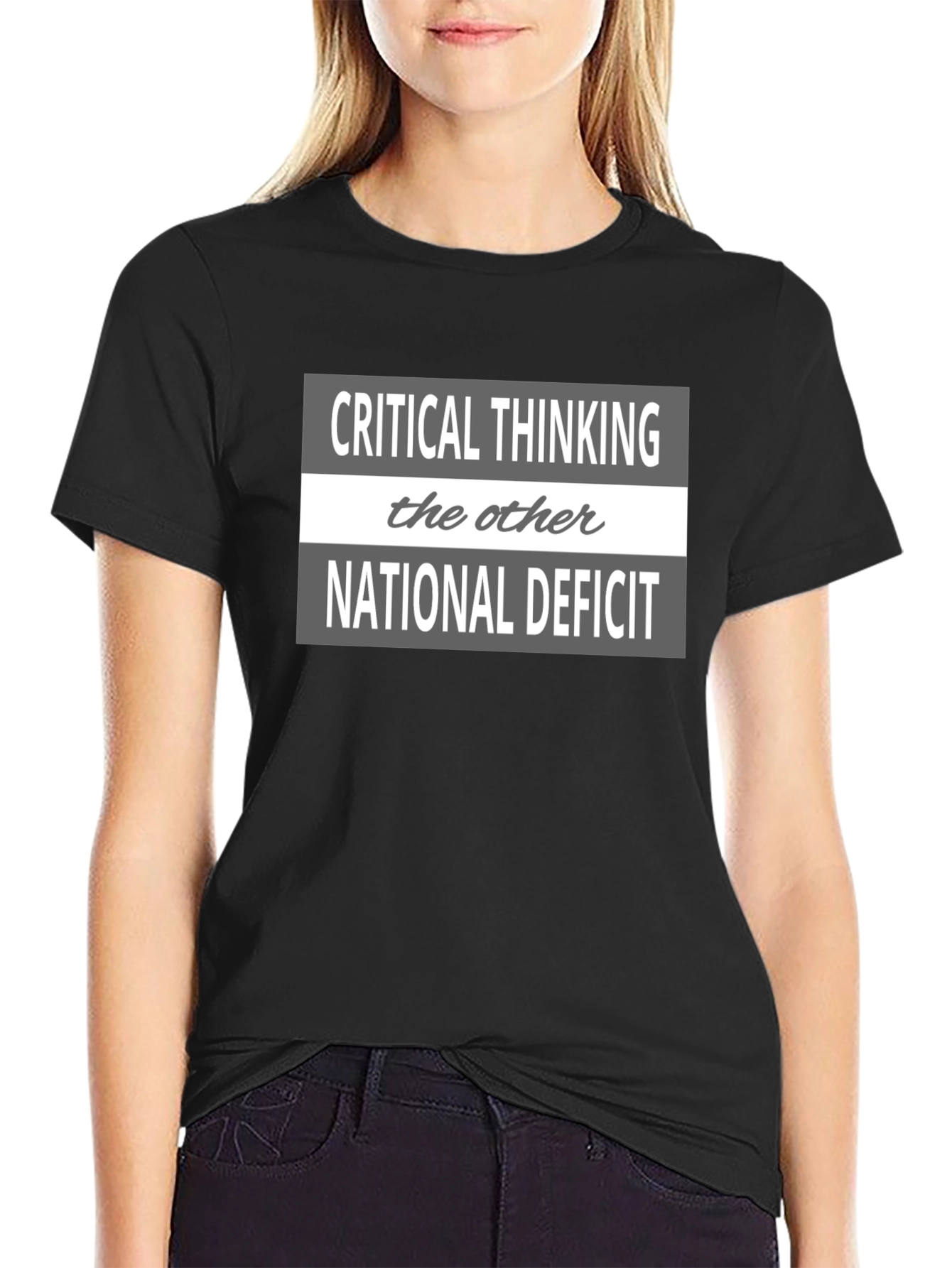 Critical Thinking National Deficit Graphic Tee