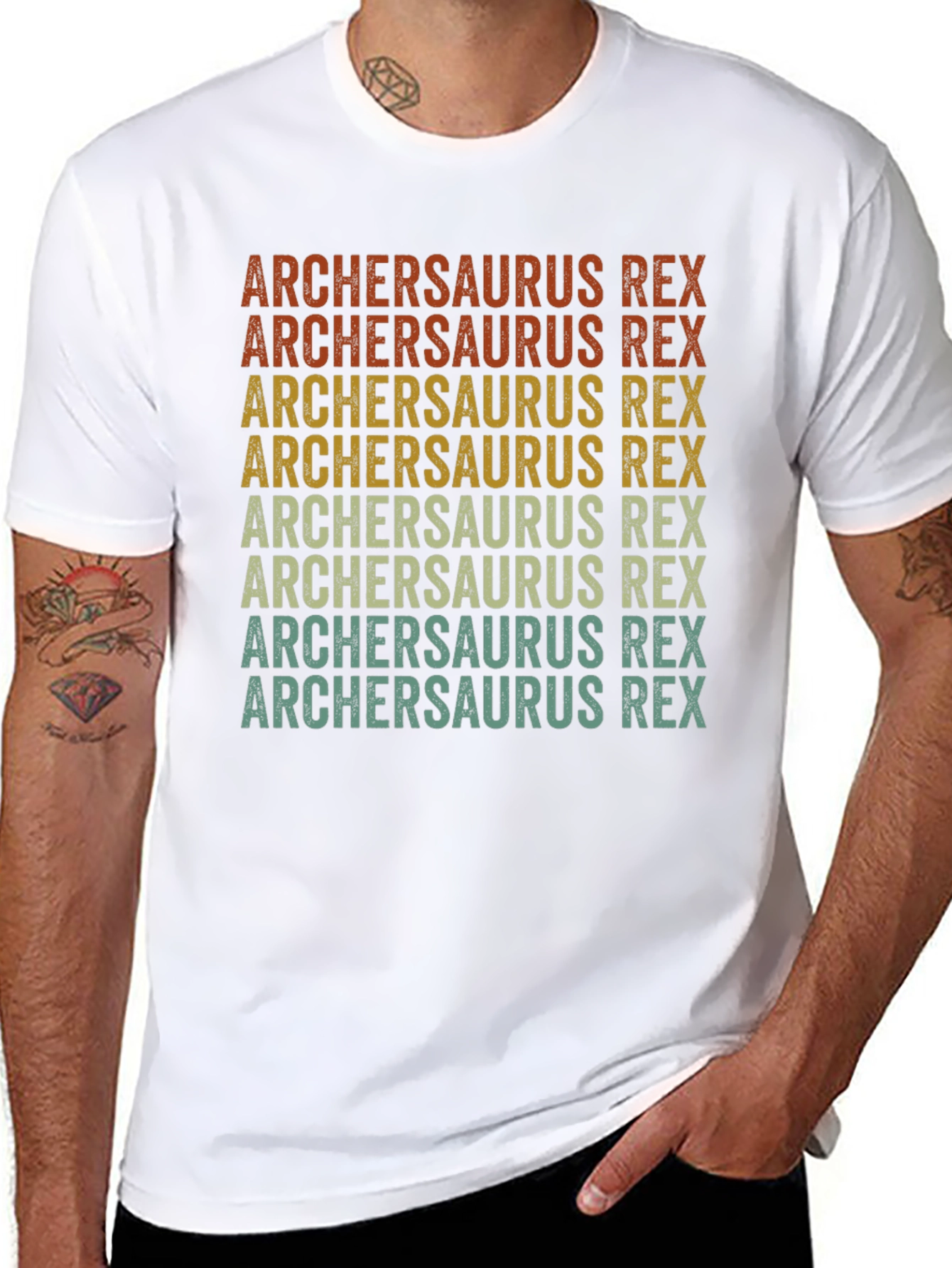 Archersaurus Rex Retro T-Shirt