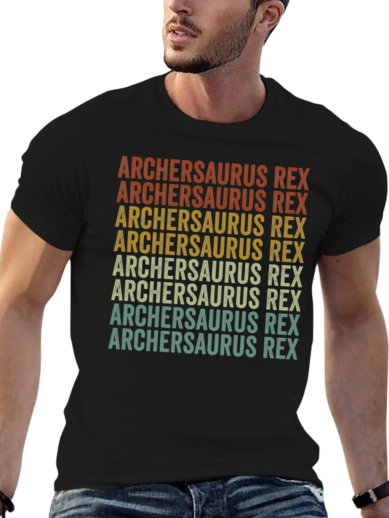 Archersaurus Rex Retro T-Shirt