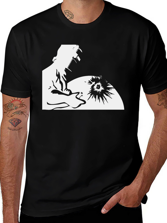 Welder Graphic Black T-Shirt