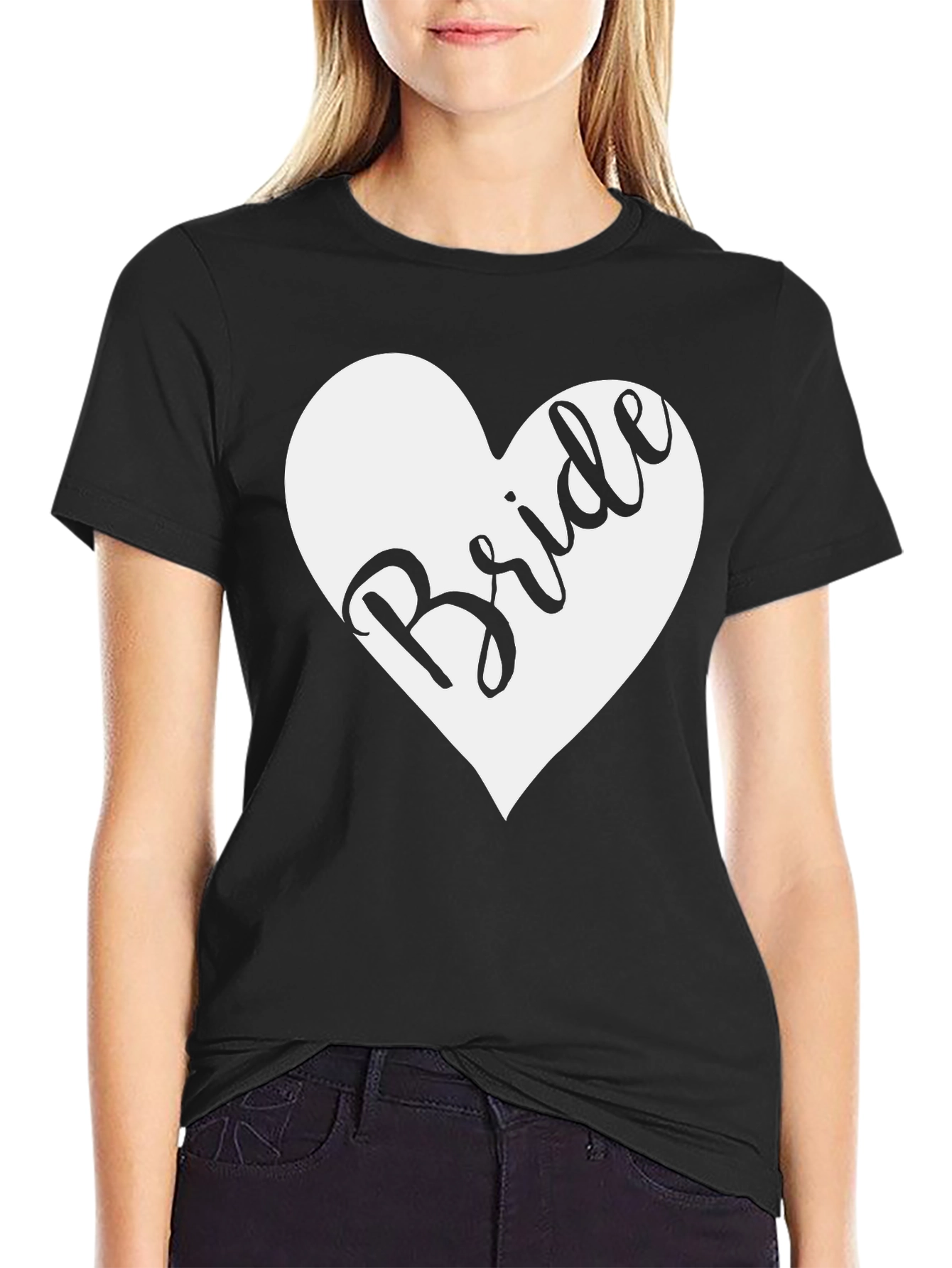 Bride Heart Graphic Tee - Wedding T-Shirt
