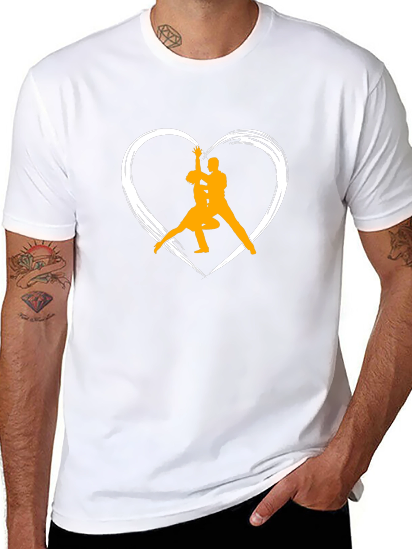 Dancing Heart T-Shirt - Romantic Graphic Tee