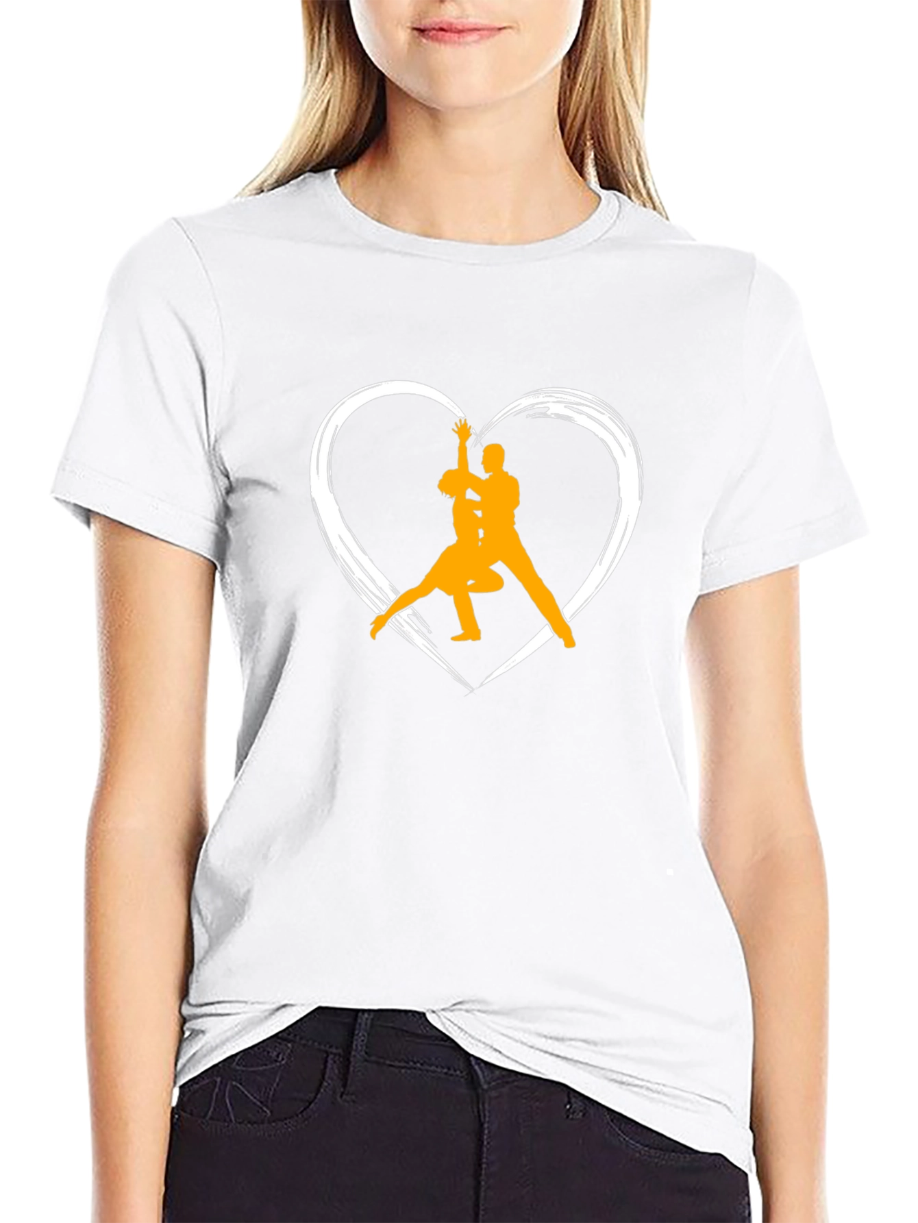 Dancing Heart T-Shirt - Romantic Graphic Tee