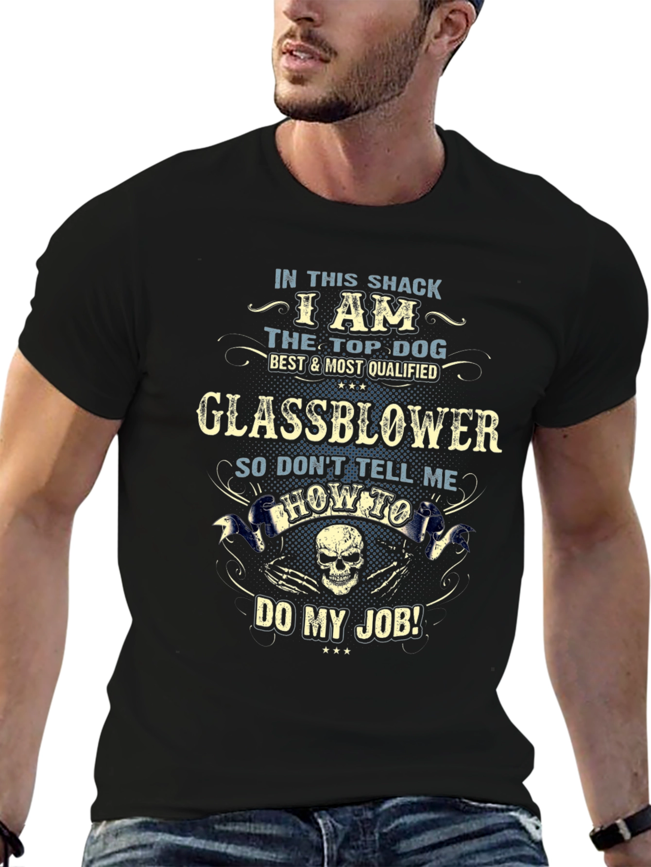 Glassblower Top Dog Graphic T-Shirt