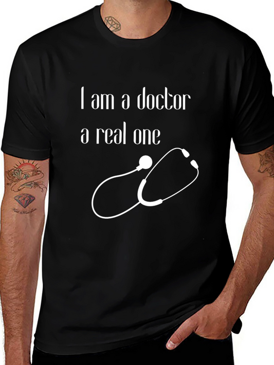 Doctor Stethoscope Graphic Tee - I Am a Doctor T-Shirt
