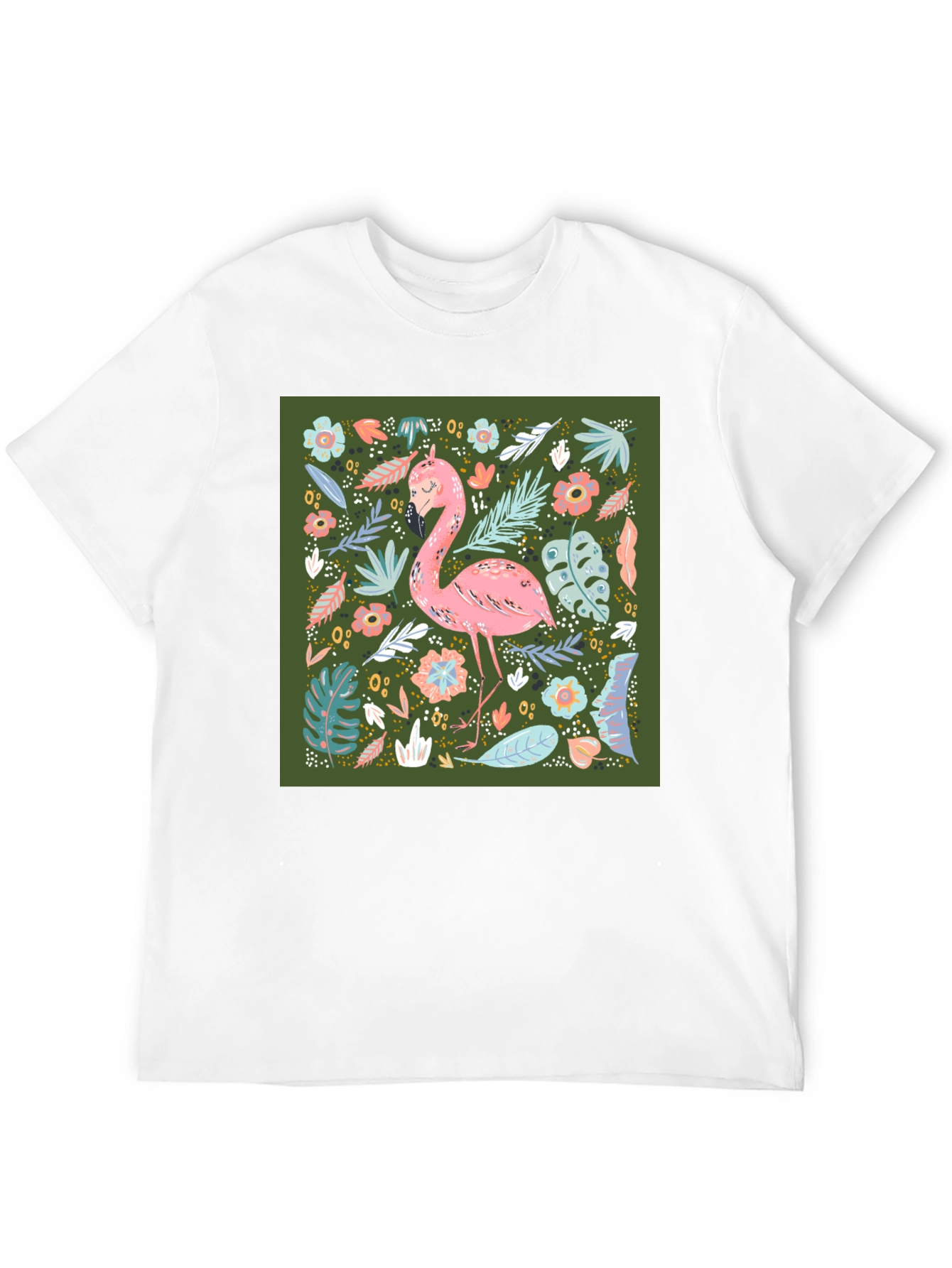 Tropical Flamingo Graphic Tee