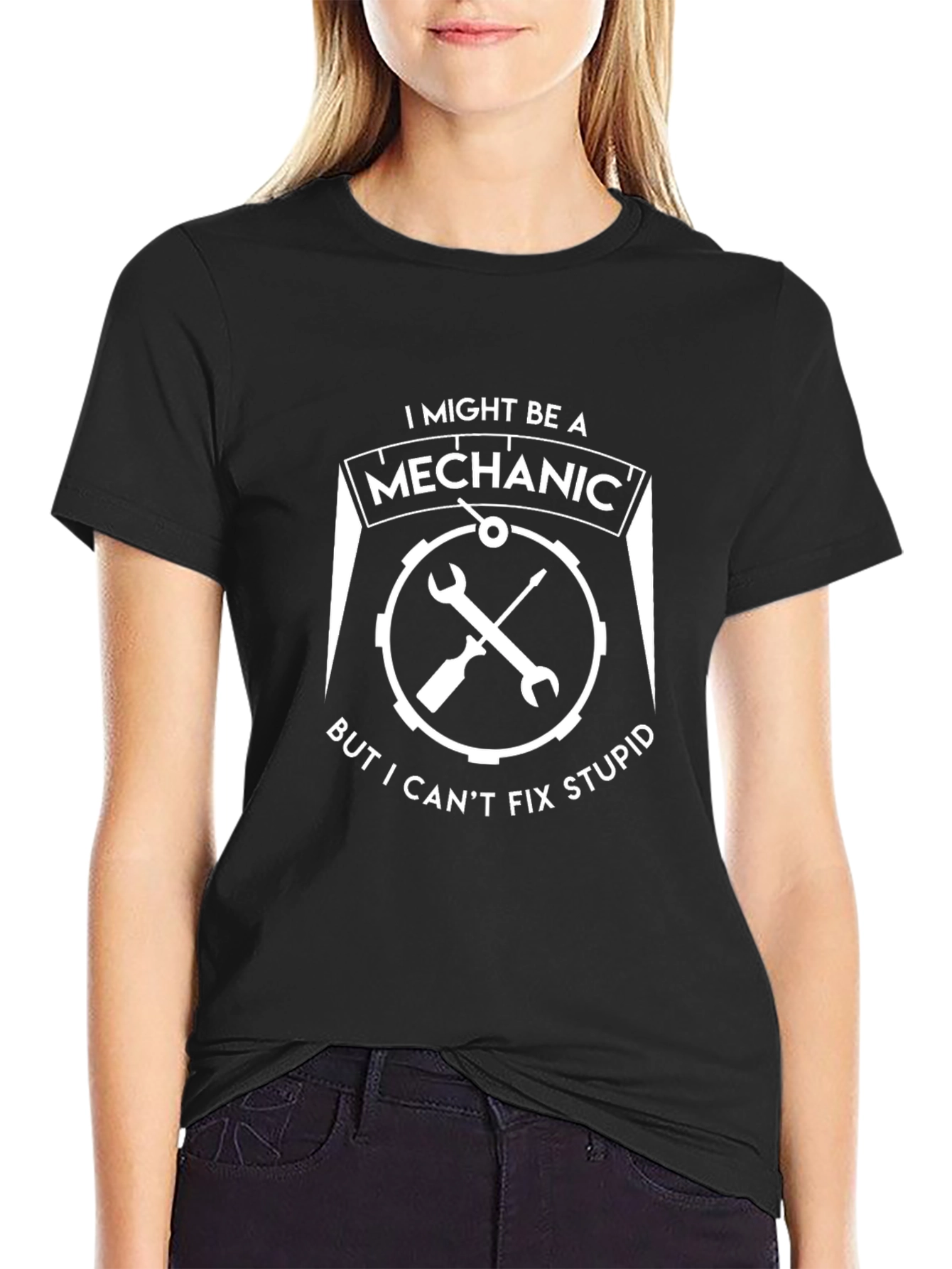 Mechanic T-Shirt - I Cant Fix Stupid Tee
