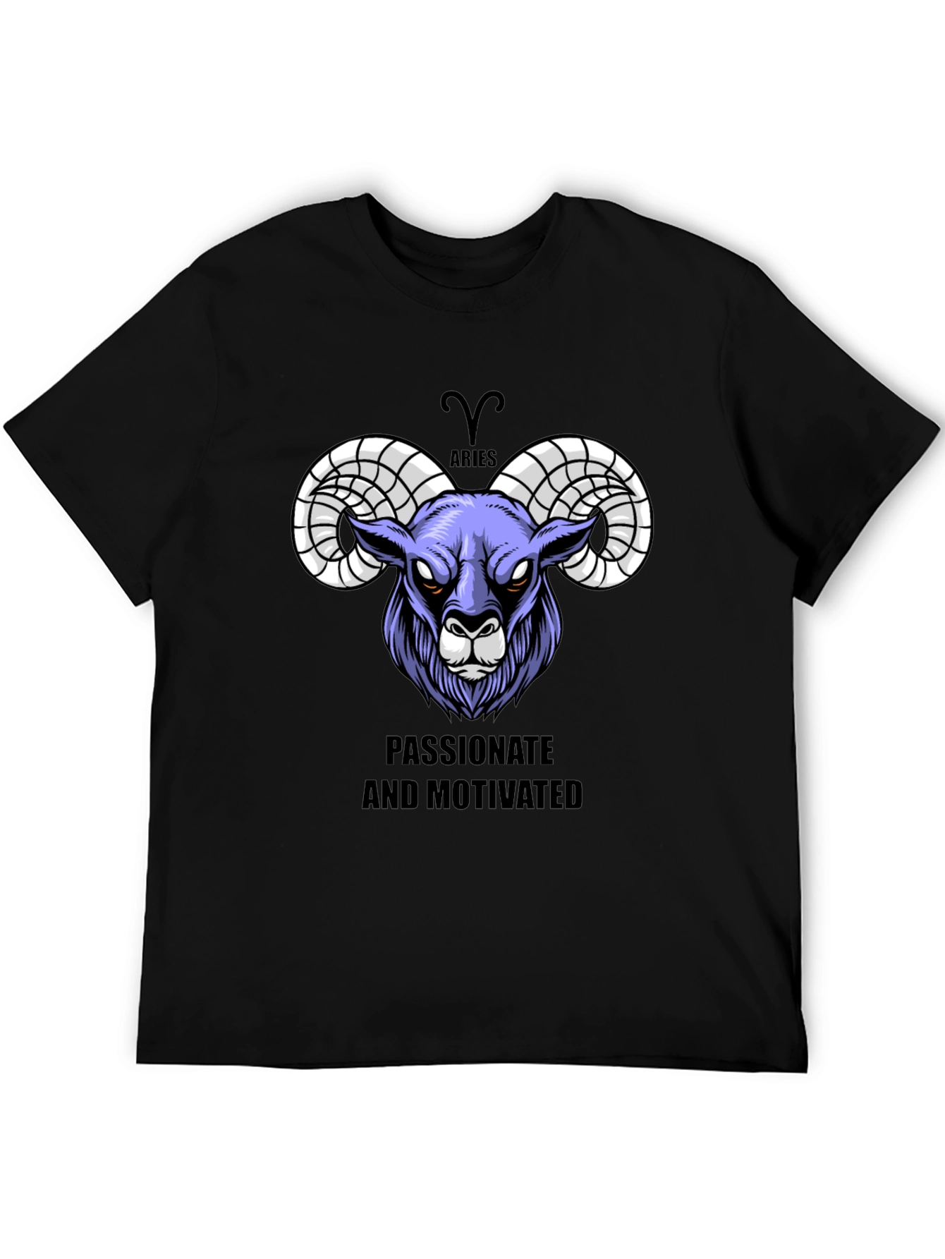 Aries Zodiac Graphic Tee - Passionate & Motivated