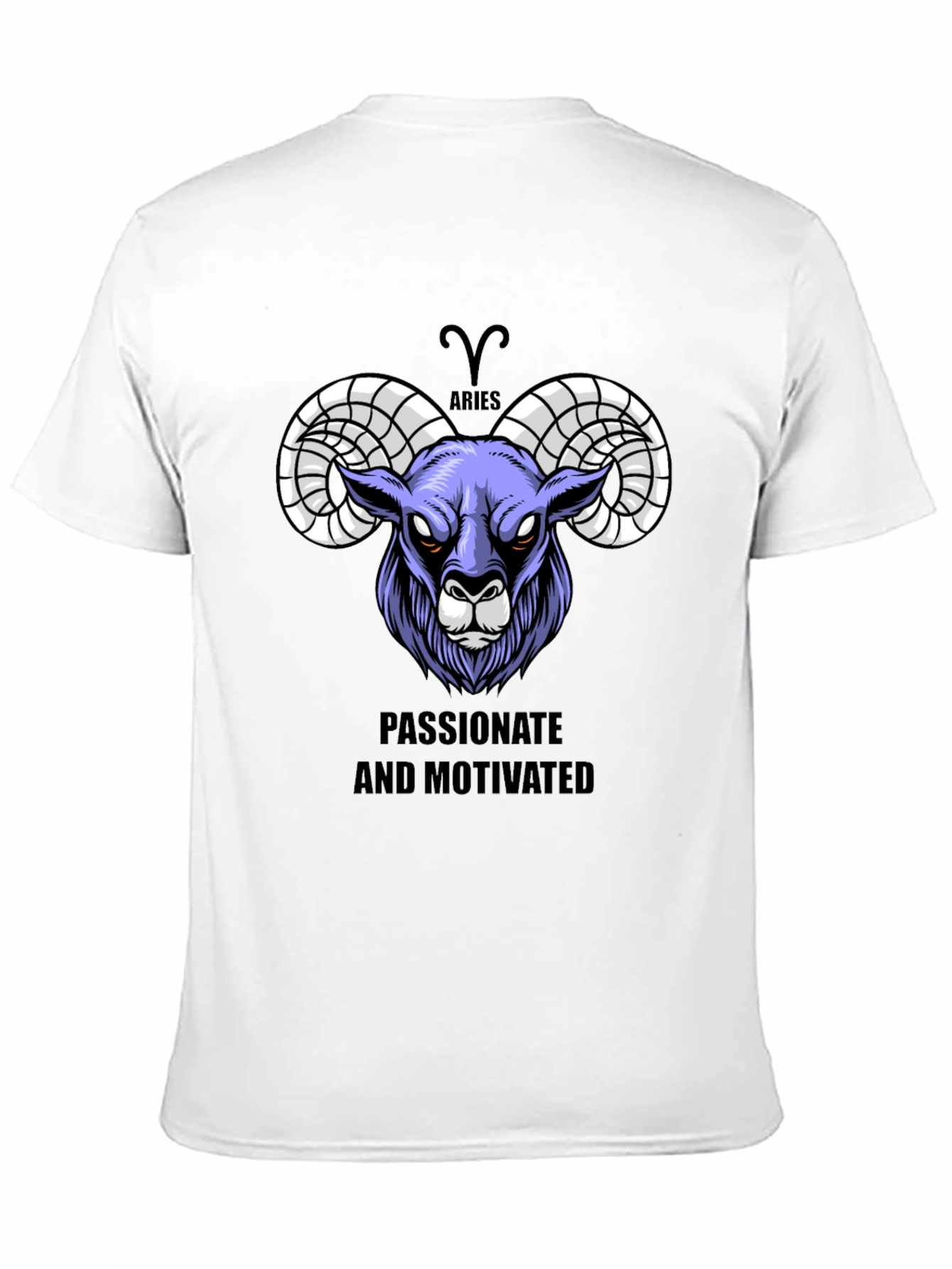Aries Zodiac Graphic Tee - Passionate & Motivated