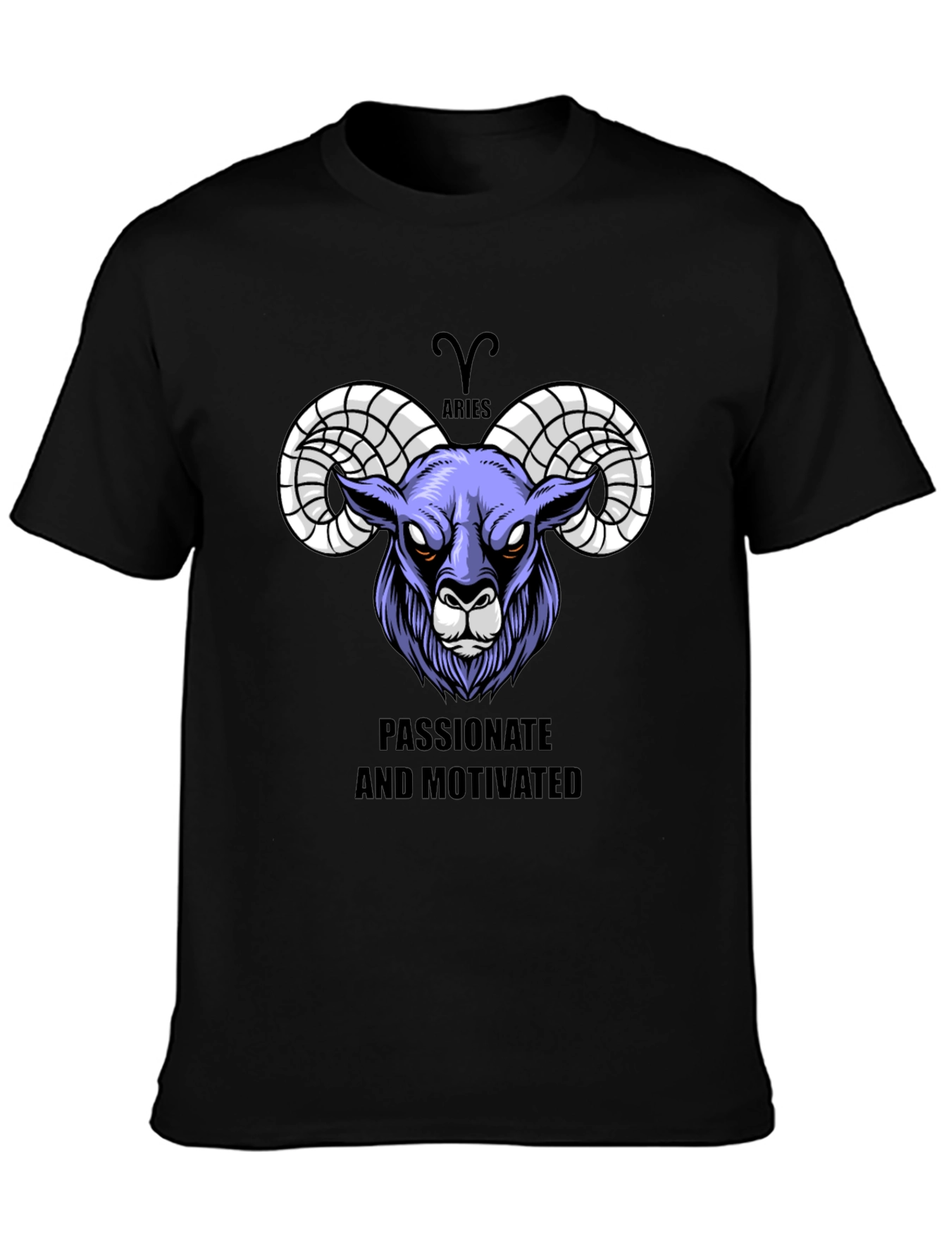 Aries Zodiac Graphic Tee - Passionate & Motivated