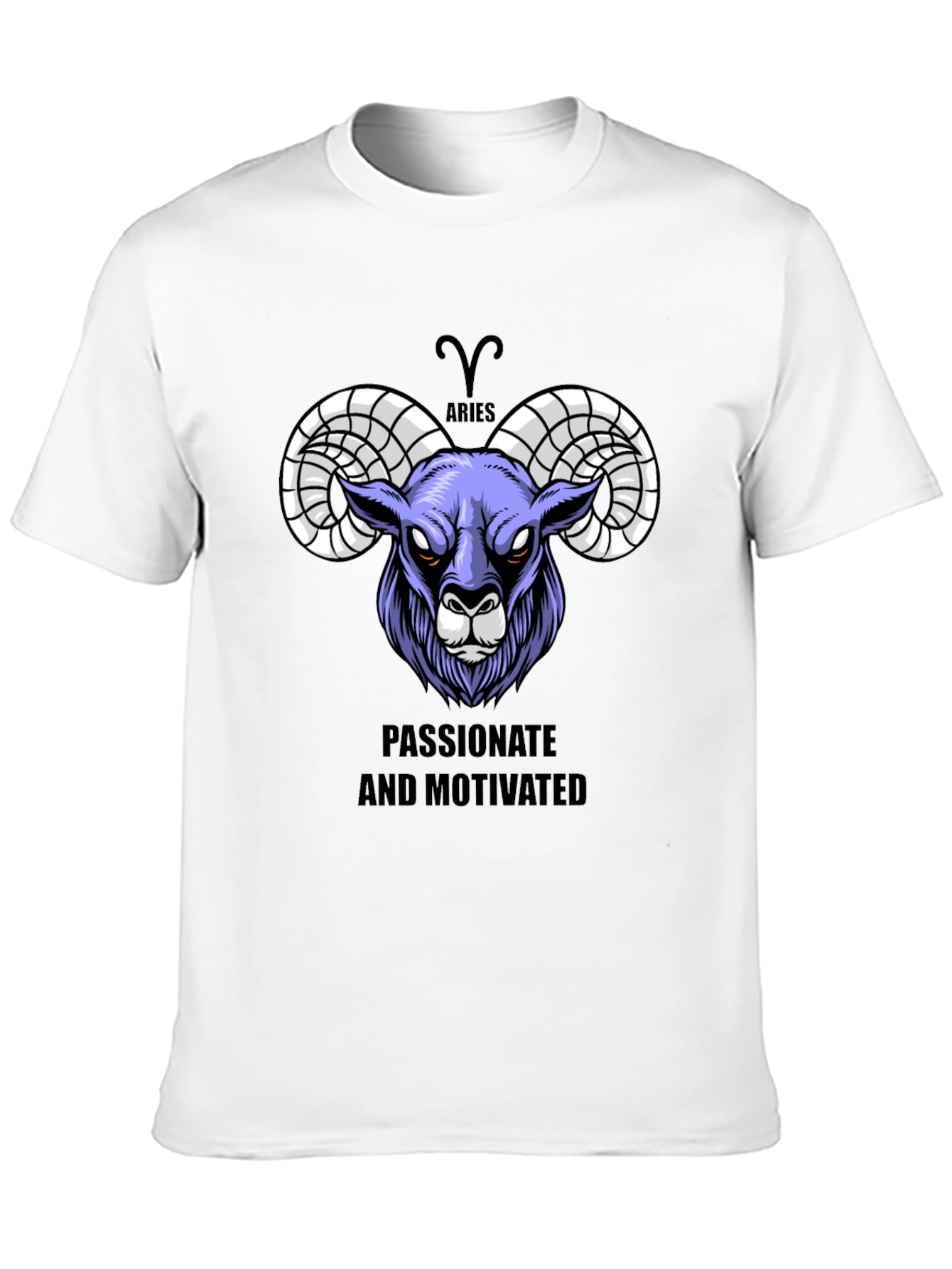 Aries Zodiac Graphic Tee - Passionate & Motivated