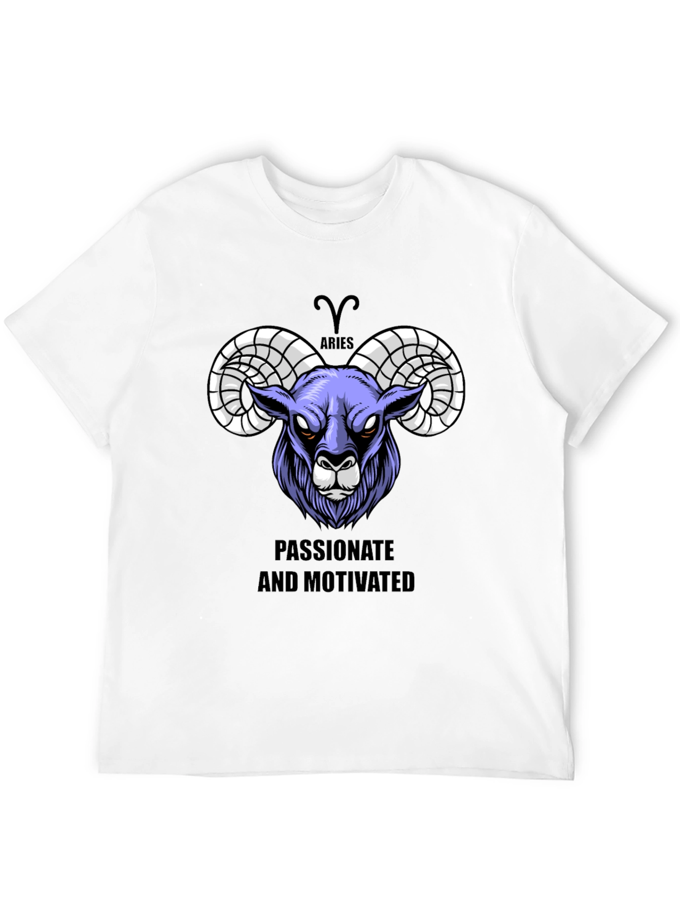 Aries Zodiac Graphic Tee - Passionate & Motivated