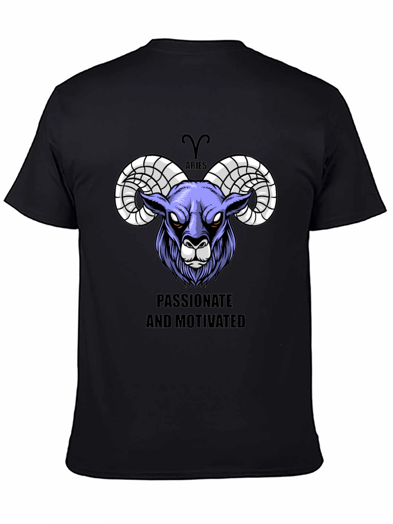 Aries Zodiac Graphic Tee - Passionate & Motivated