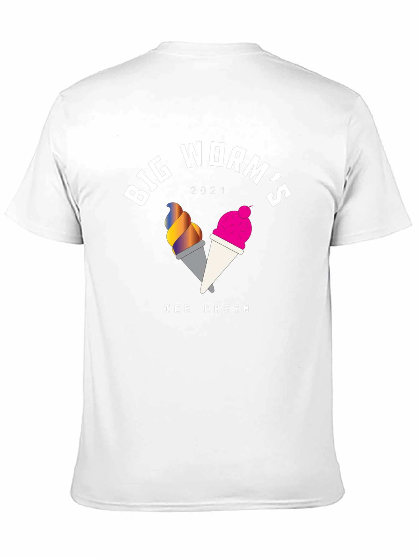 Big Worms 2021 Ice Cream Graphic T-Shirt