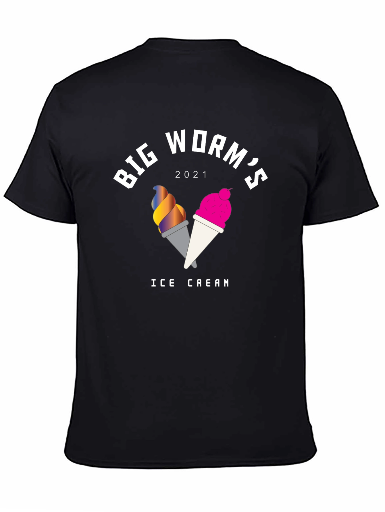 Big Worms 2021 Ice Cream Graphic T-Shirt