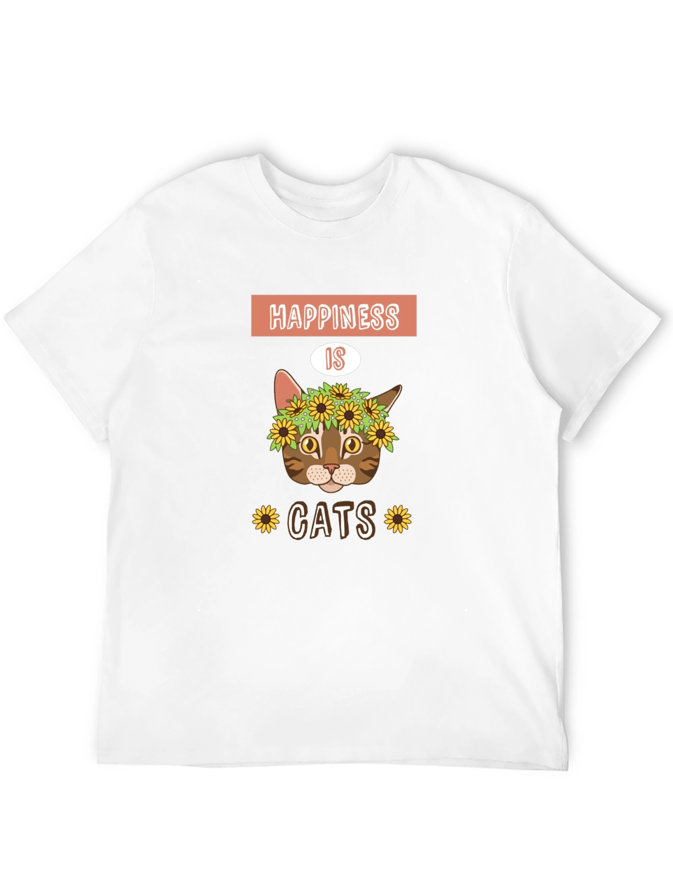 Happiness is Cats Graphic T-Shirt