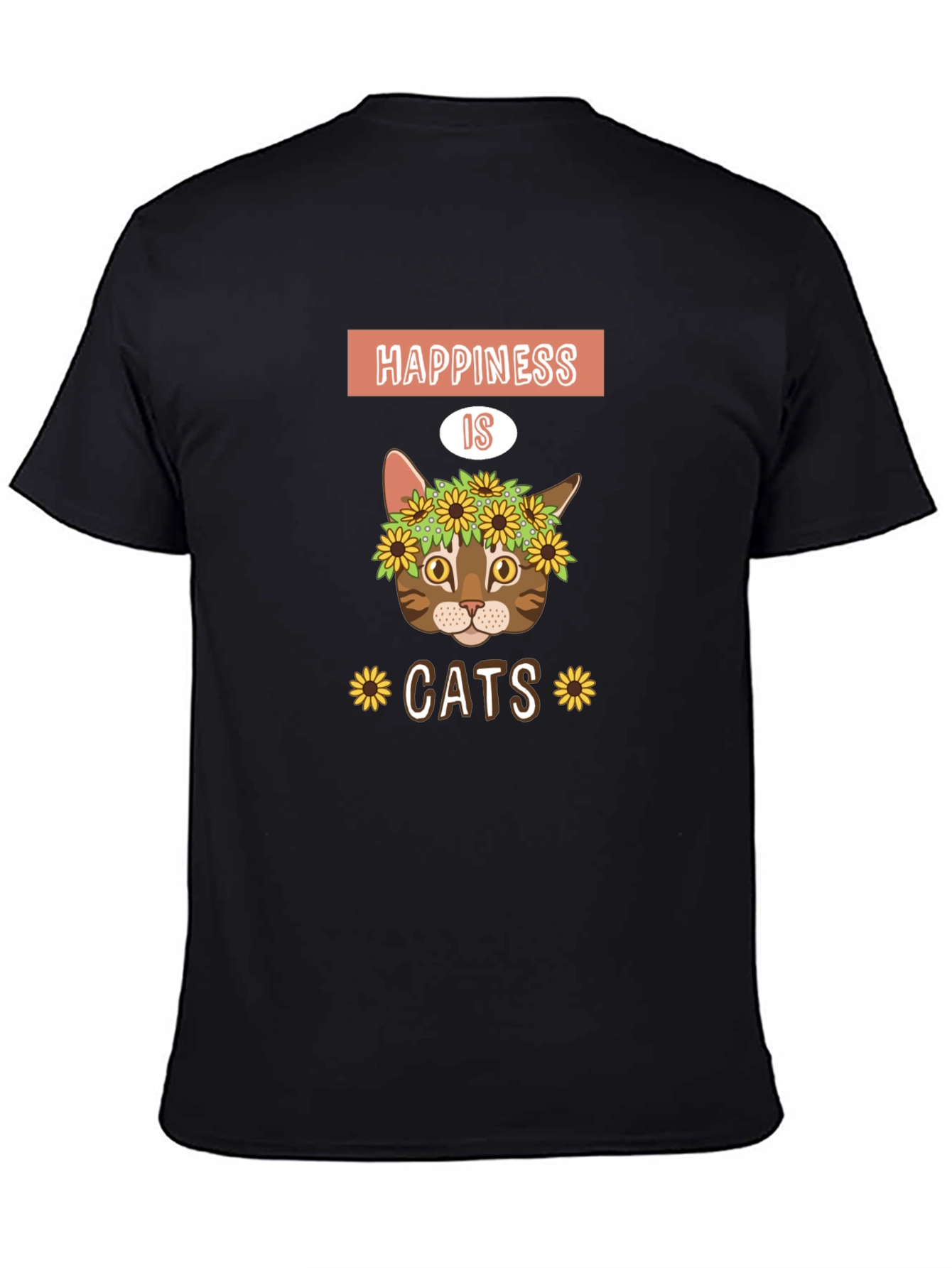 Happiness is Cats Graphic T-Shirt
