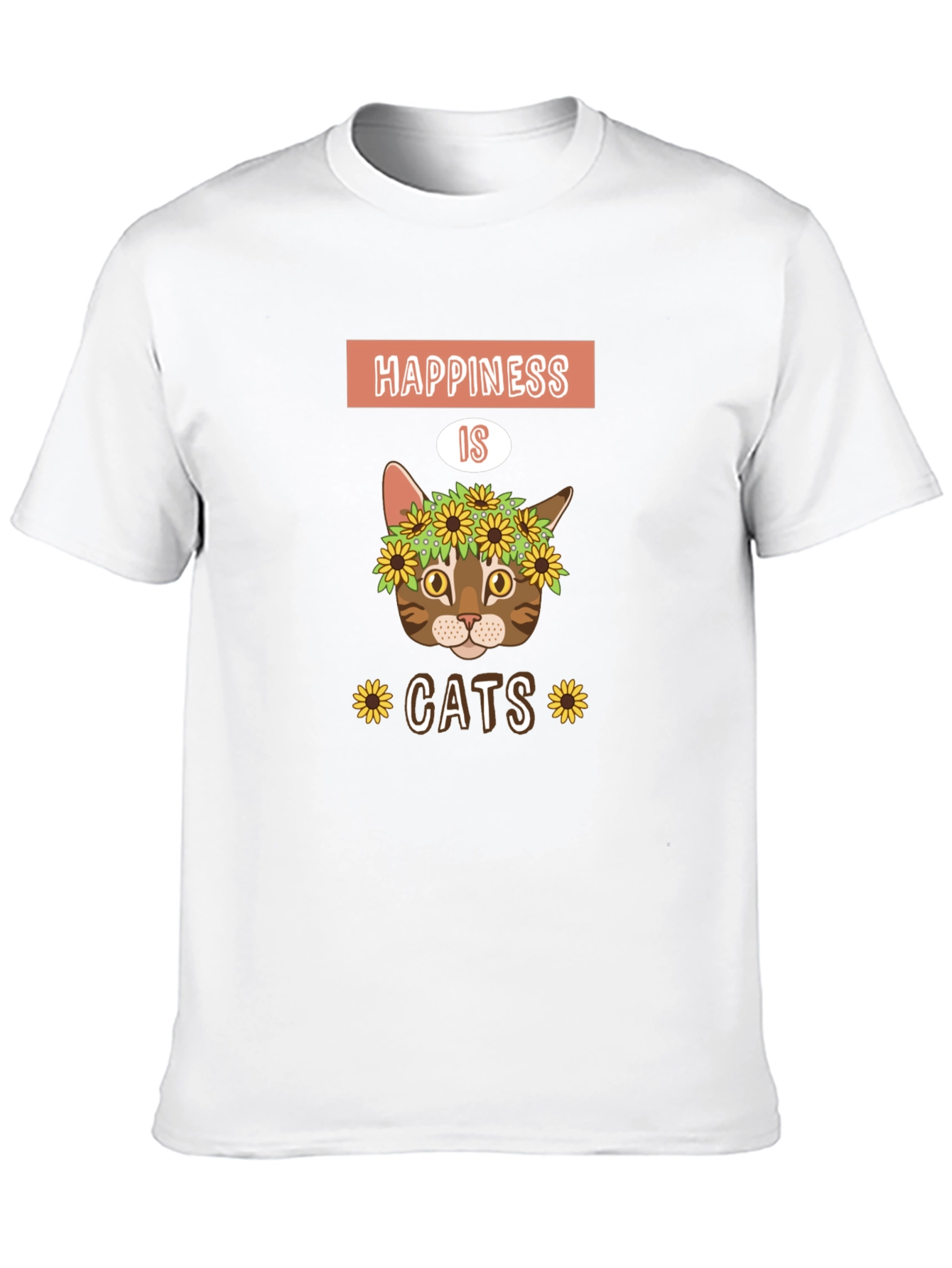 Happiness is Cats Graphic T-Shirt