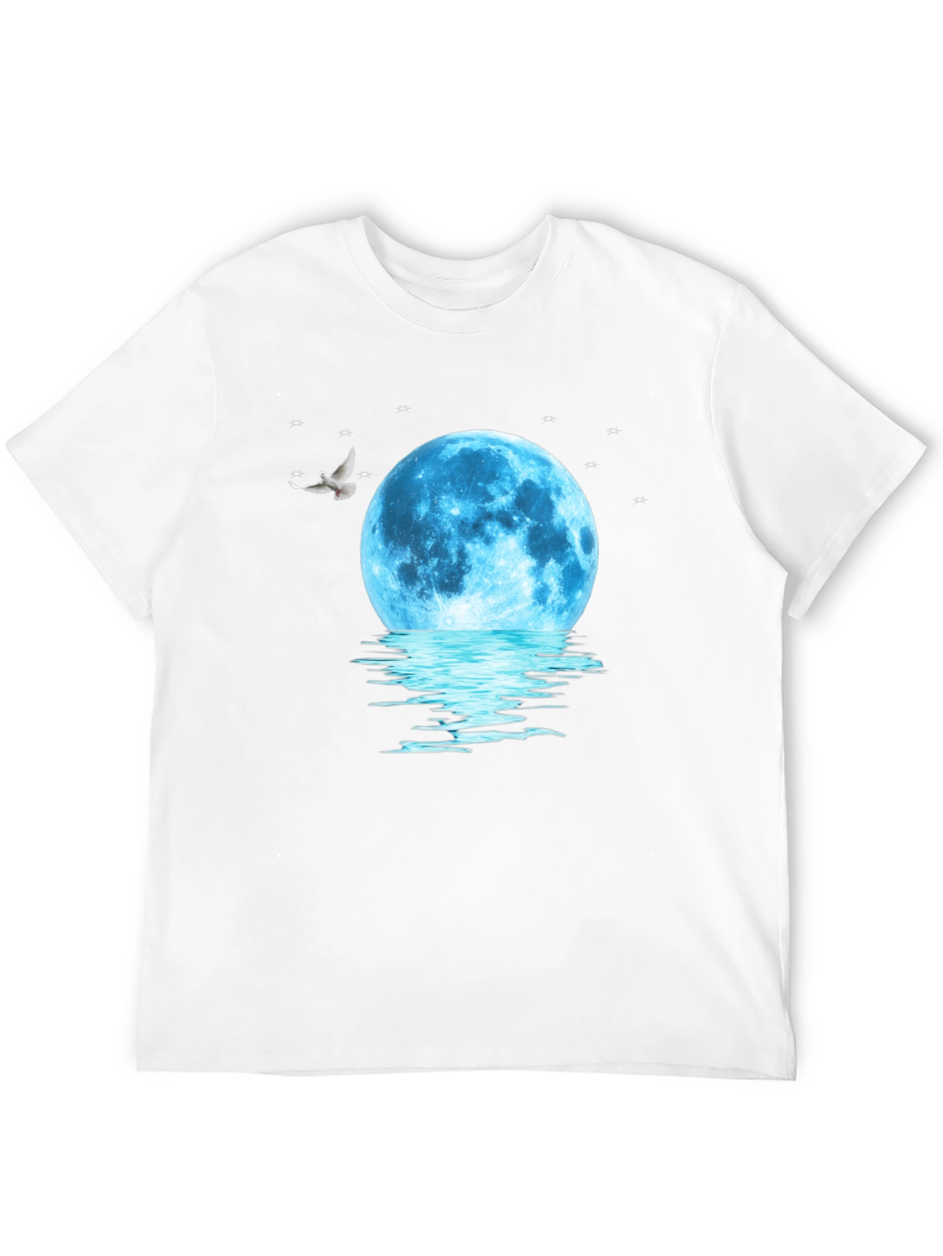 Moonlit Dreams Graphic Tee - Black Cotton Comfort