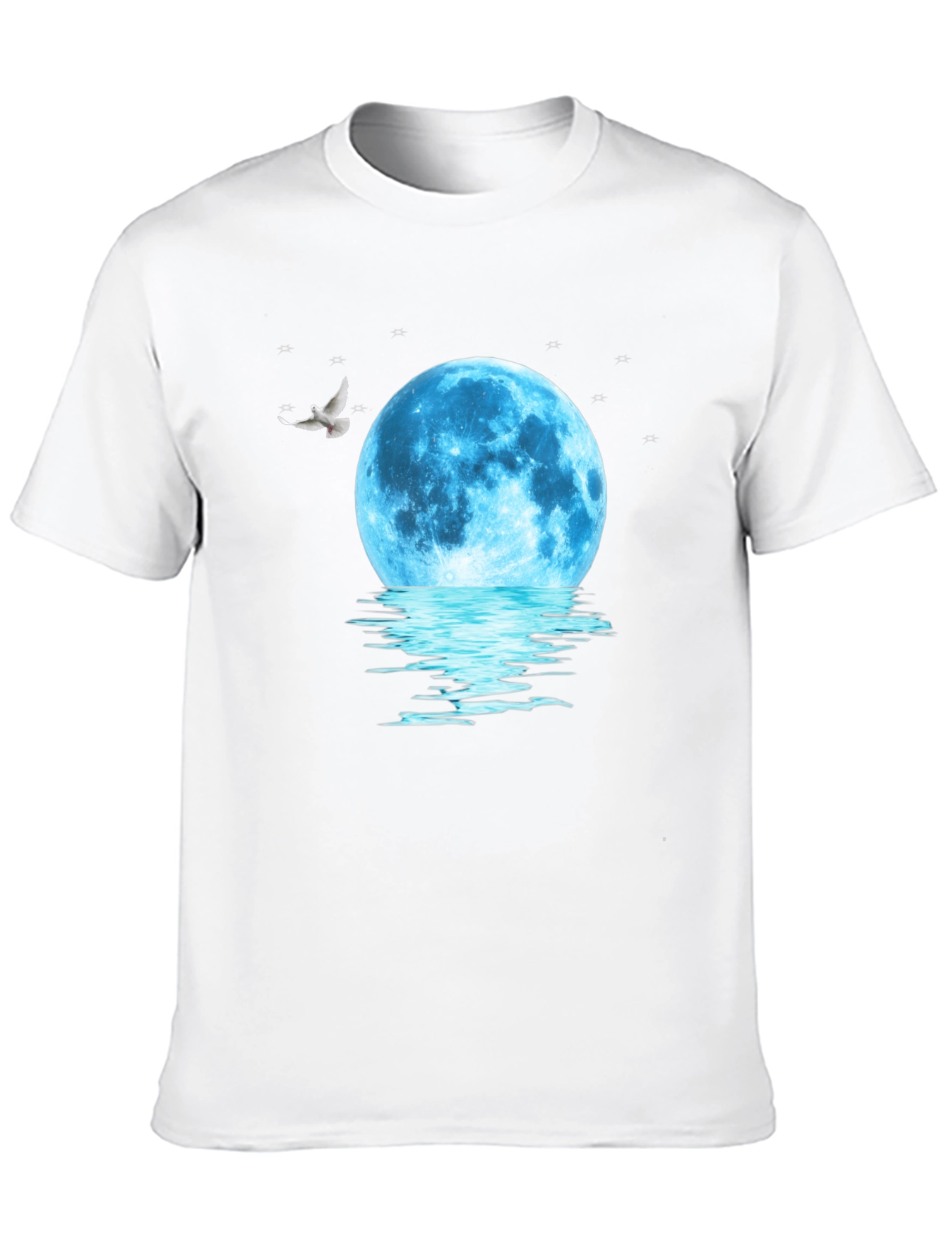 Moonlit Dreams Graphic Tee - Black Cotton Comfort