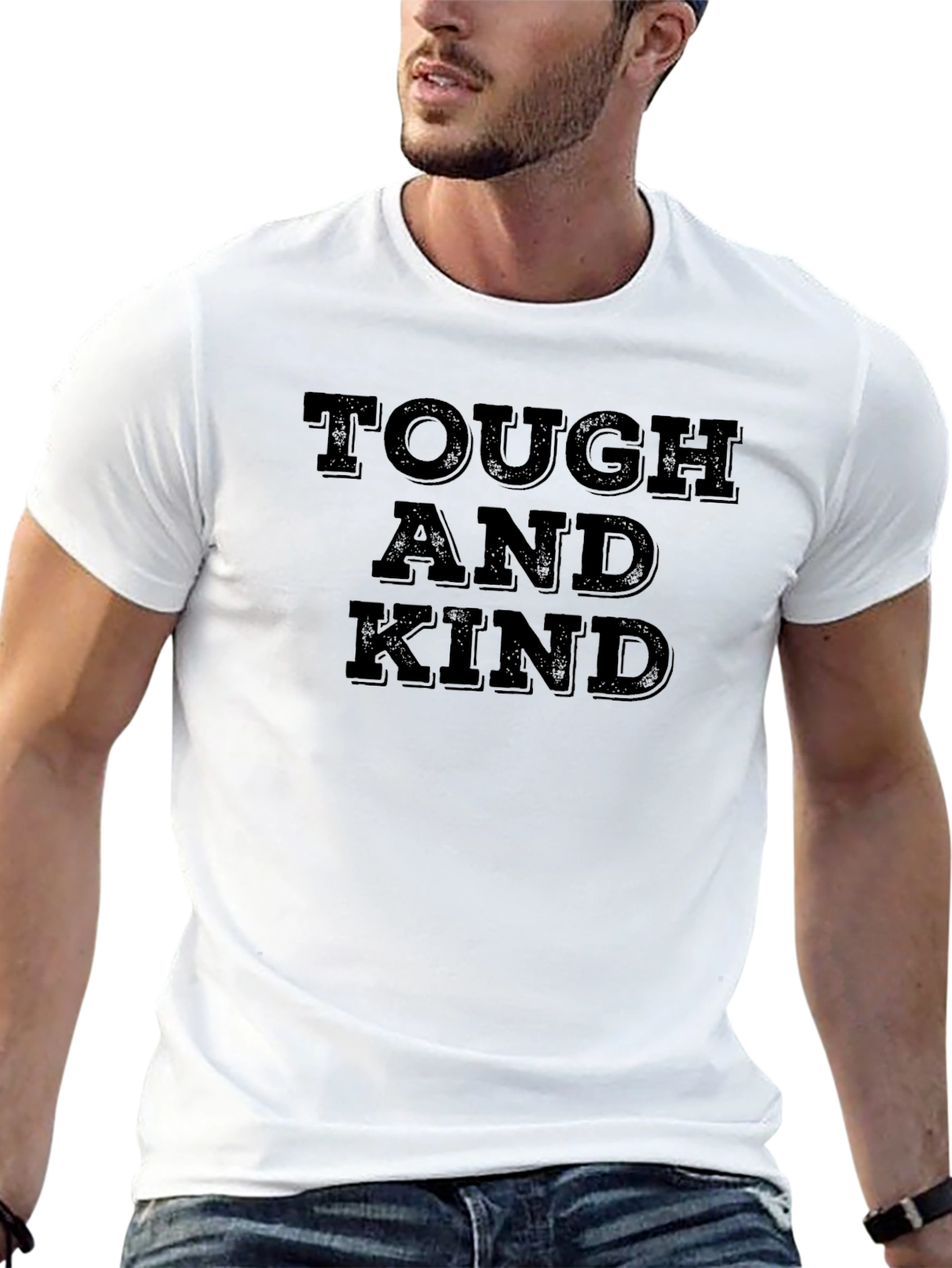 Tough and Kind Black Graphic Tee