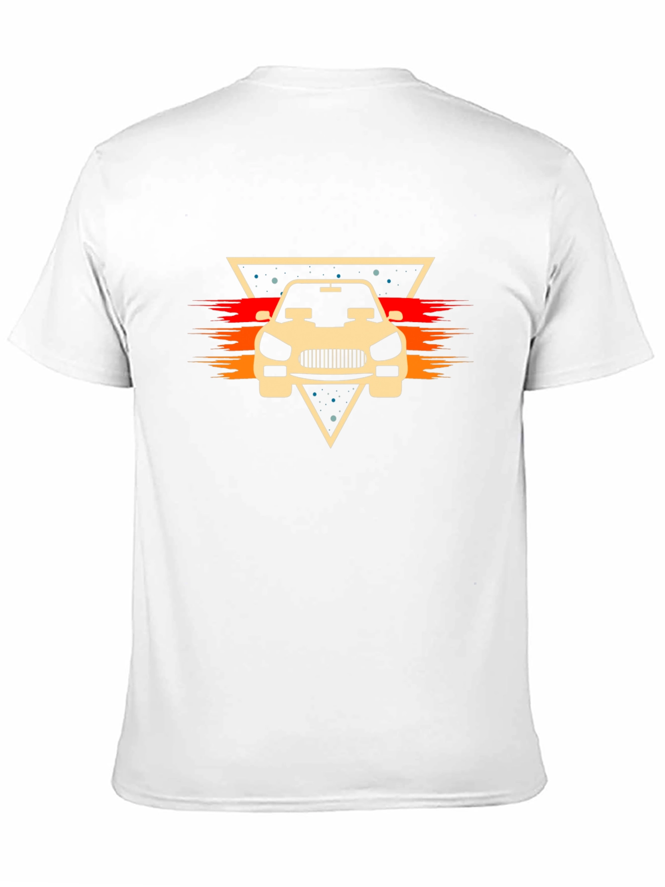 Retro Car Graphic Tee - Stylish Black Cotton T-Shirt