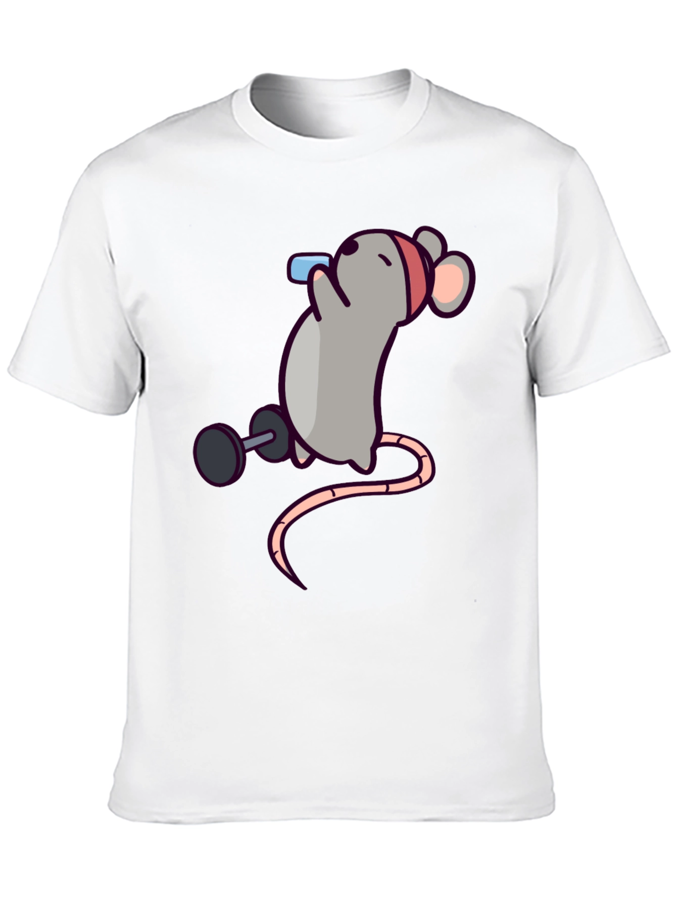 Workout Mouse Graphic T-Shirt