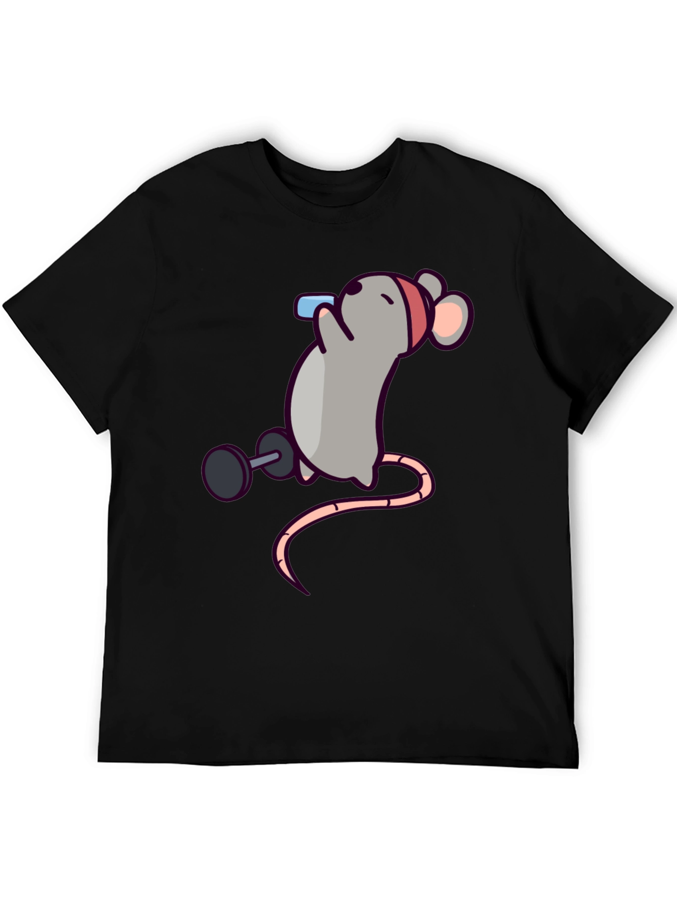 Workout Mouse Graphic T-Shirt