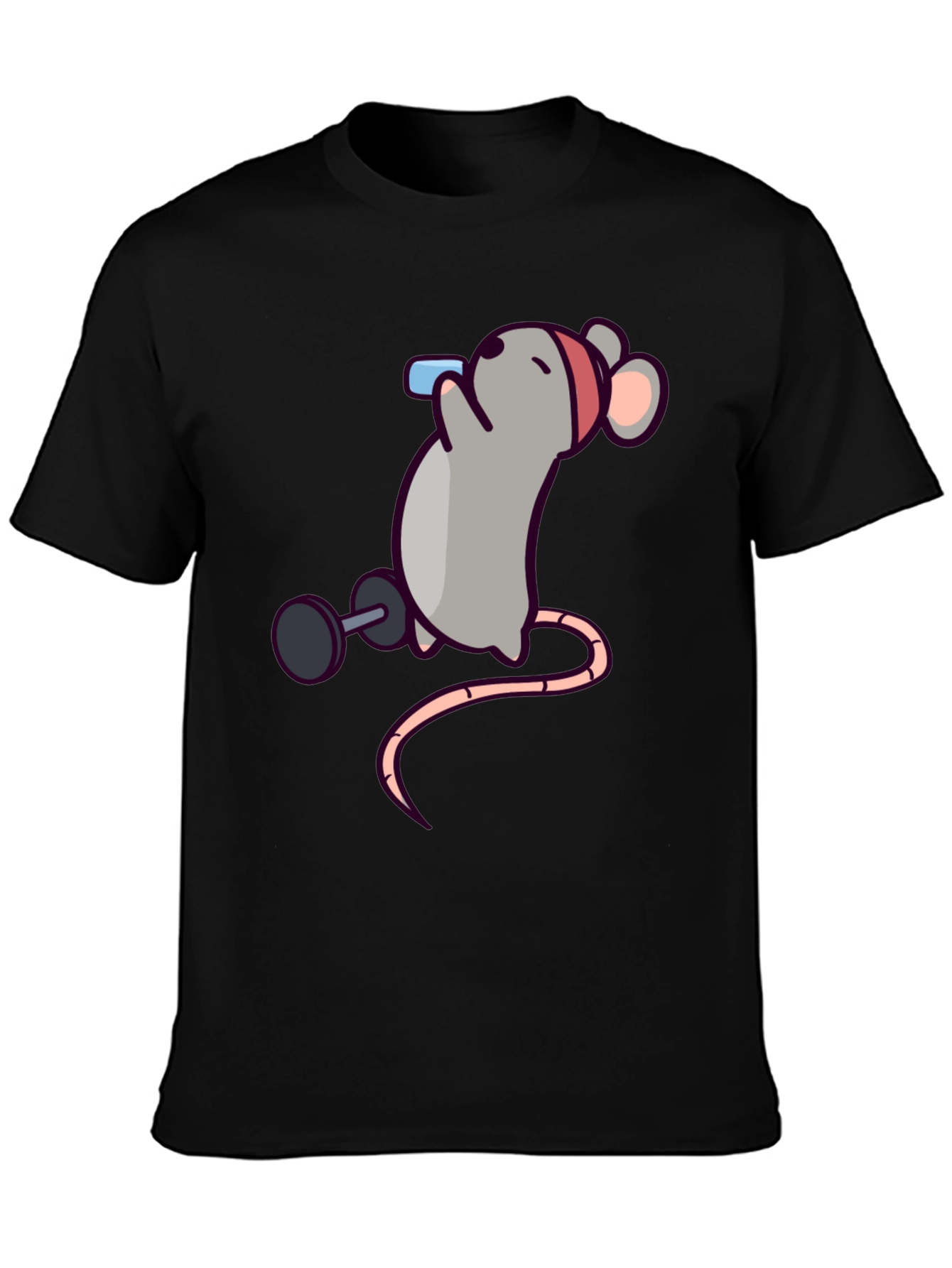 Workout Mouse Graphic T-Shirt