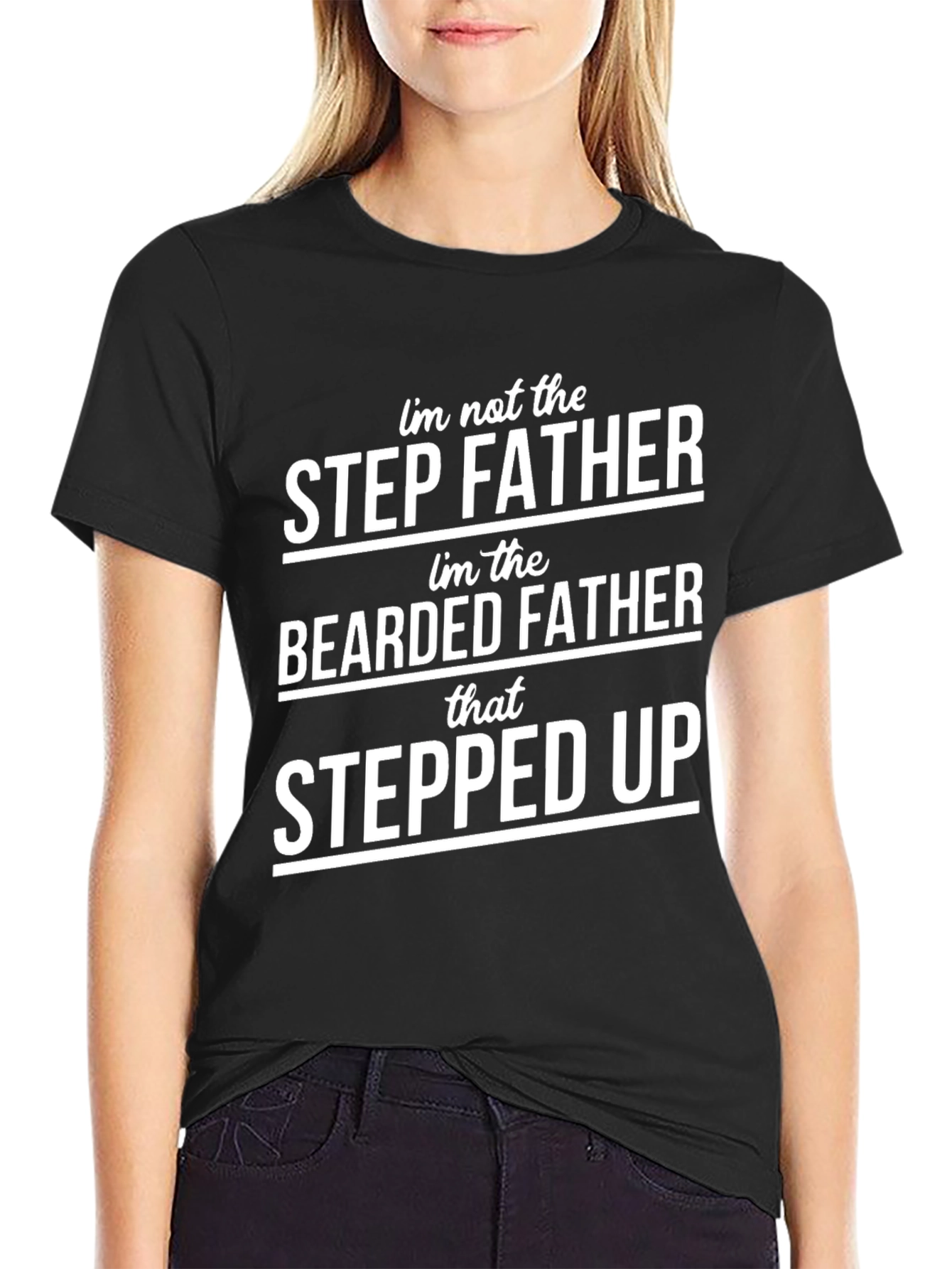 Bearded Father Stepped Up Graphic Tee