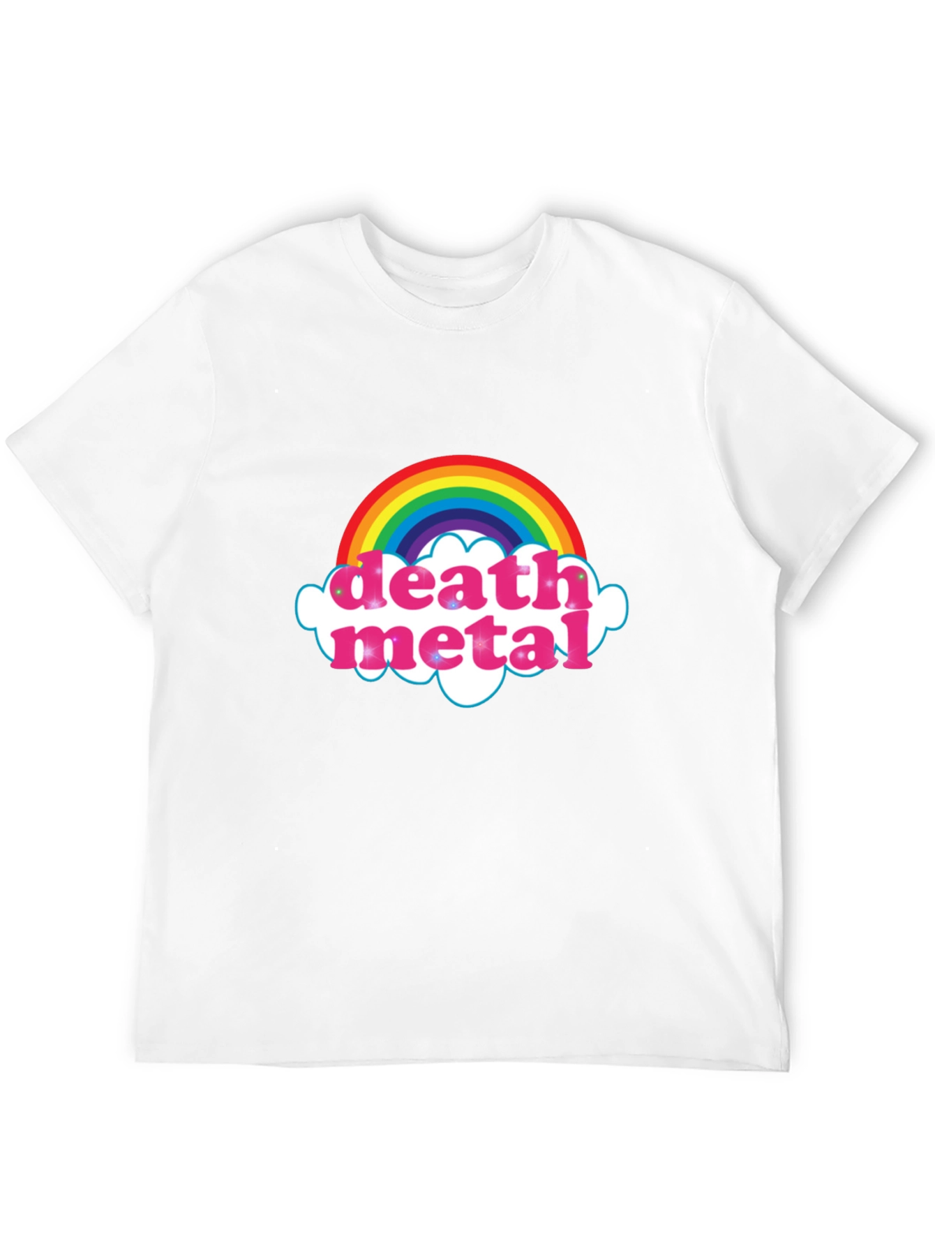 Rainbow Death Metal Graphic T-Shirt