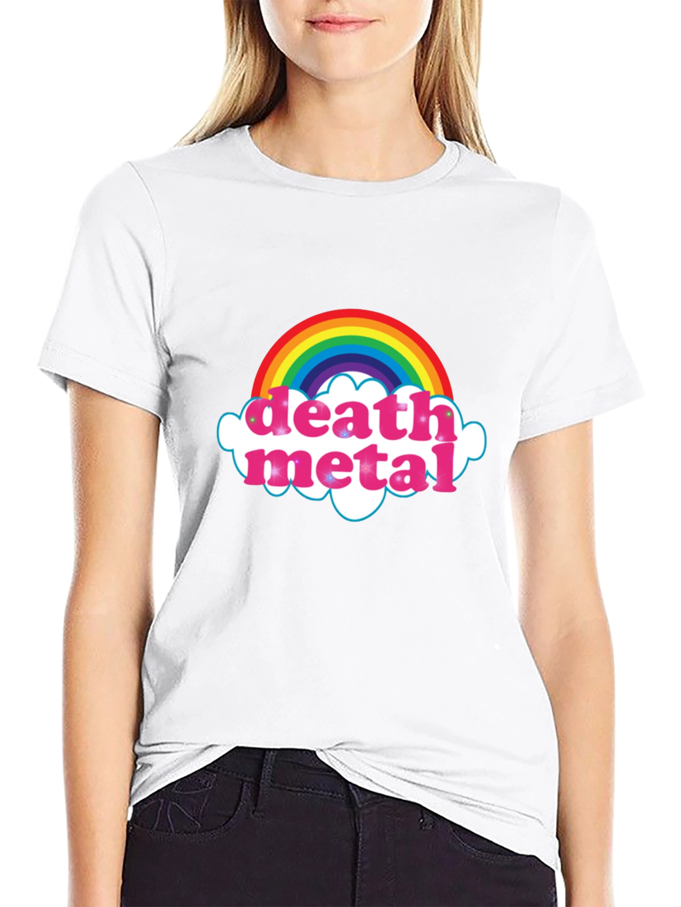 Rainbow Death Metal Graphic T-Shirt